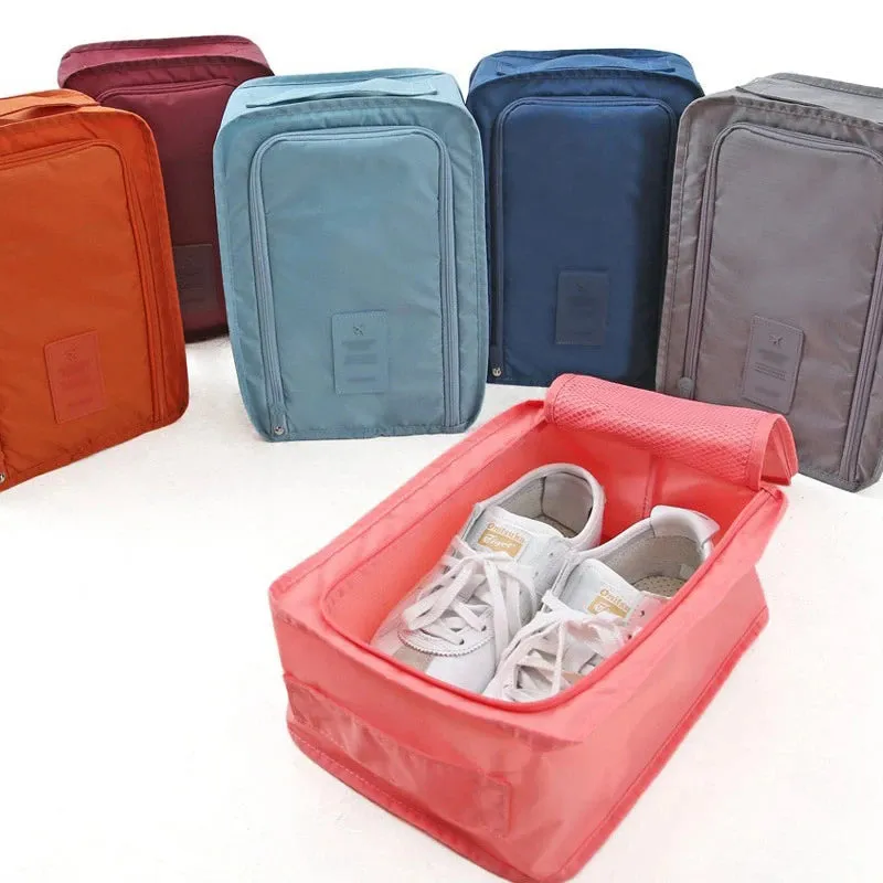 2-Pack: Portable Waterproof Travel Shoes Storage Bag