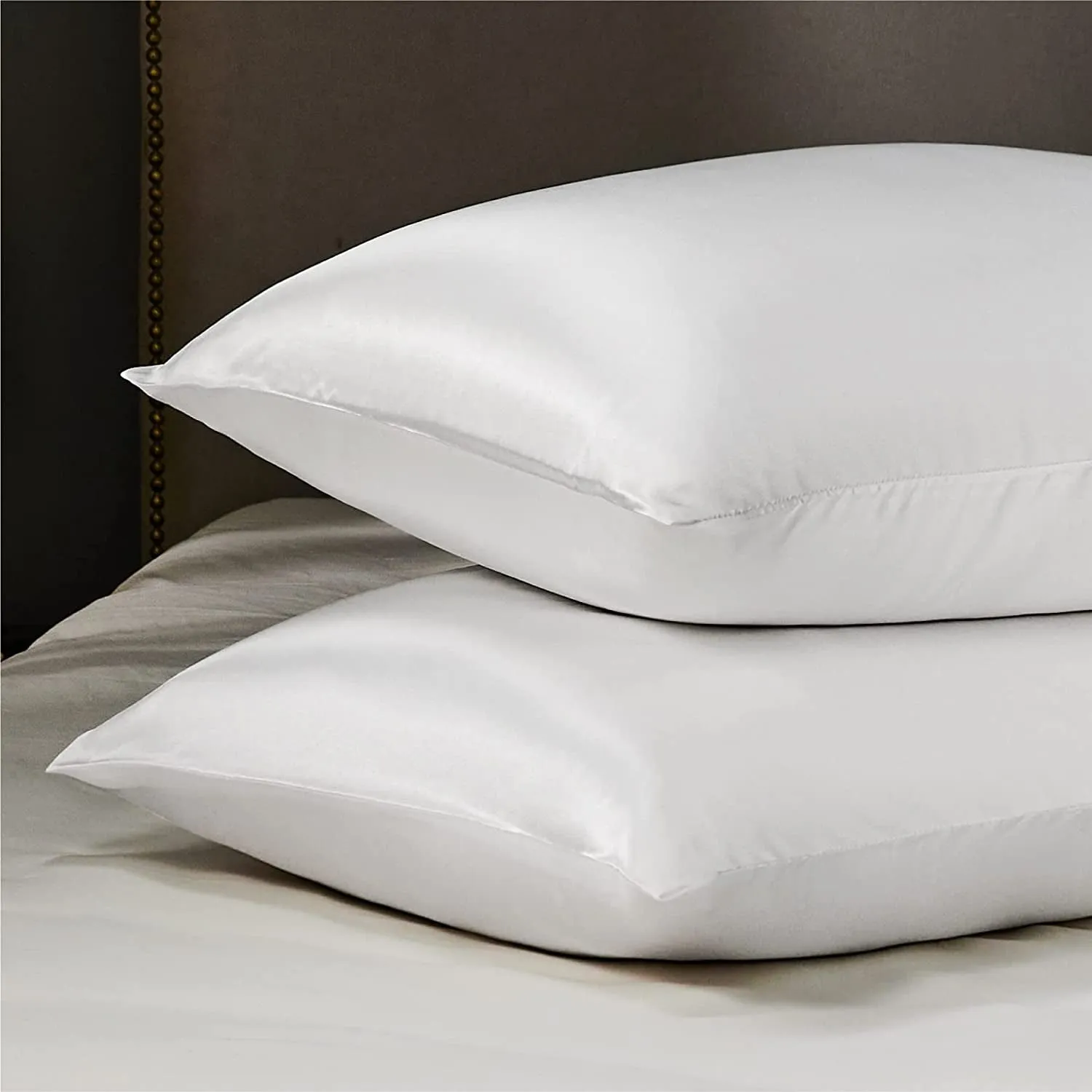 2-Pack: Satin Pillowcases with Envelope Closure