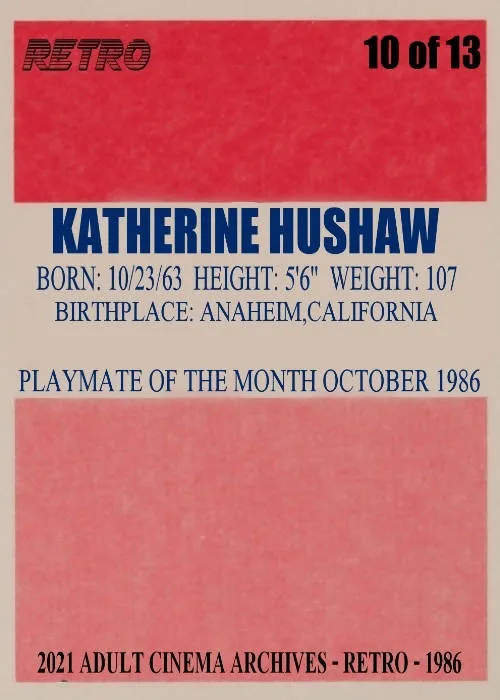 2021 Retro 1986 Playmates Katherine Hushaw Nude Card