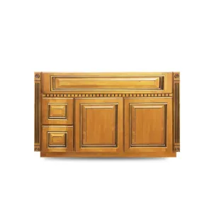 32.5" High - Old Height Vanity - VA4-Fluted Heritage Caramel-V4221DH Left