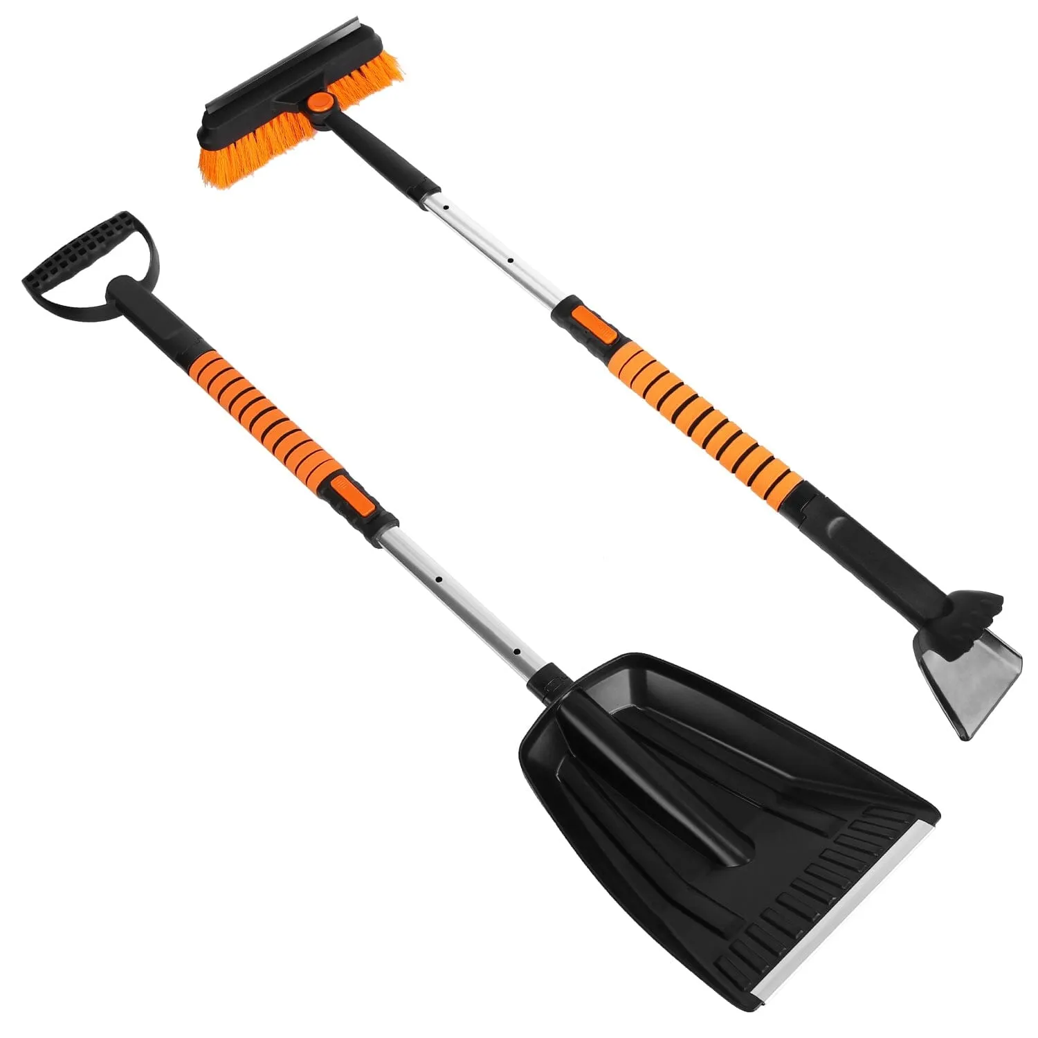 5-in-1 Detachable 180° Adjustable Ice Scraper Snow Shovel