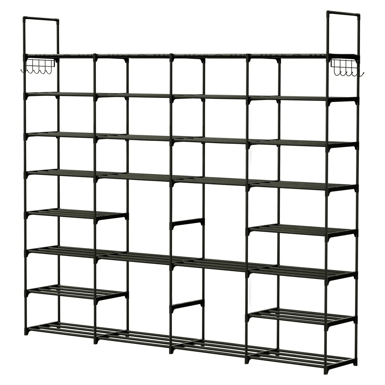 8-Tier Shoe Rack Metal Shoe Storage Shelf