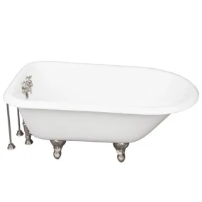 Antonio 55″ Cast Iron Roll Top Tub Kit – Brushed Nickel Accessories