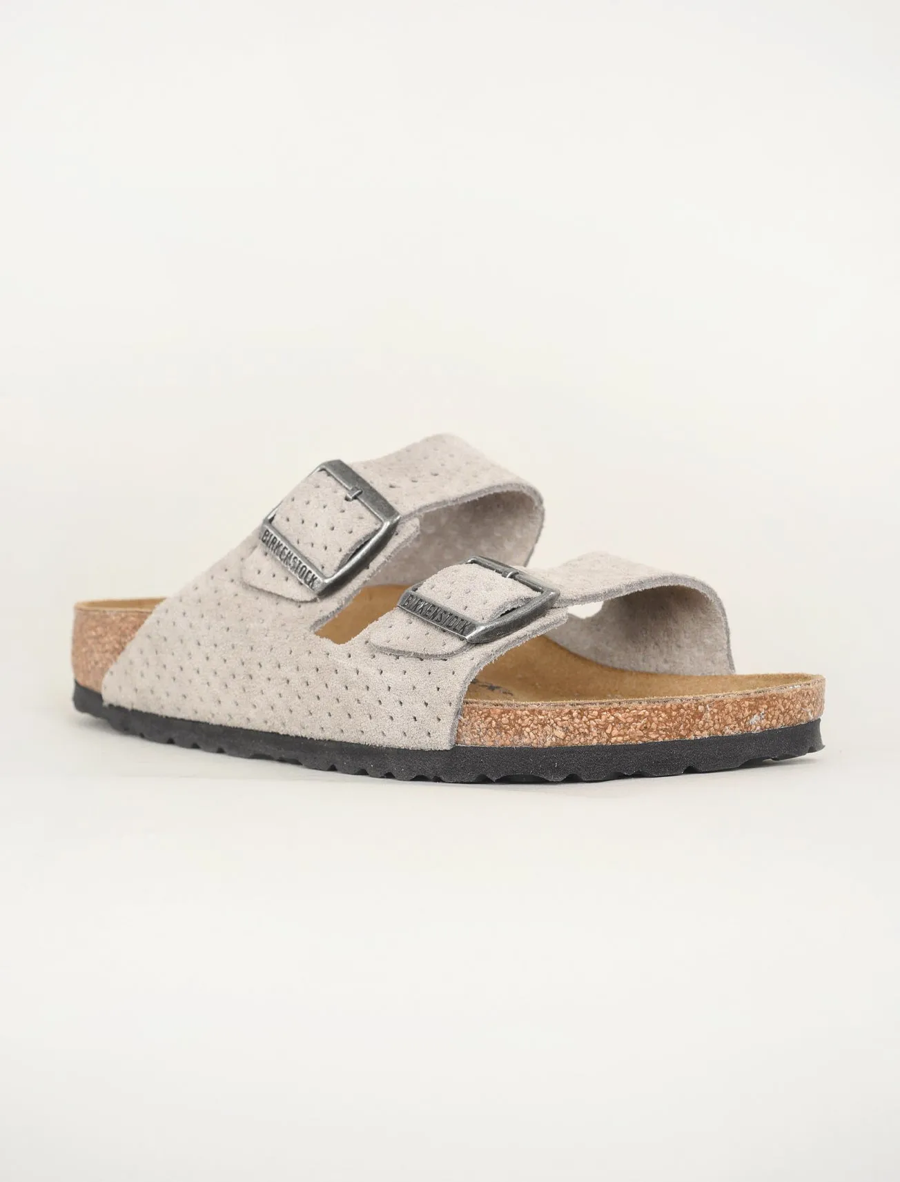 Arizona Embossed Sandal, Stone Dot