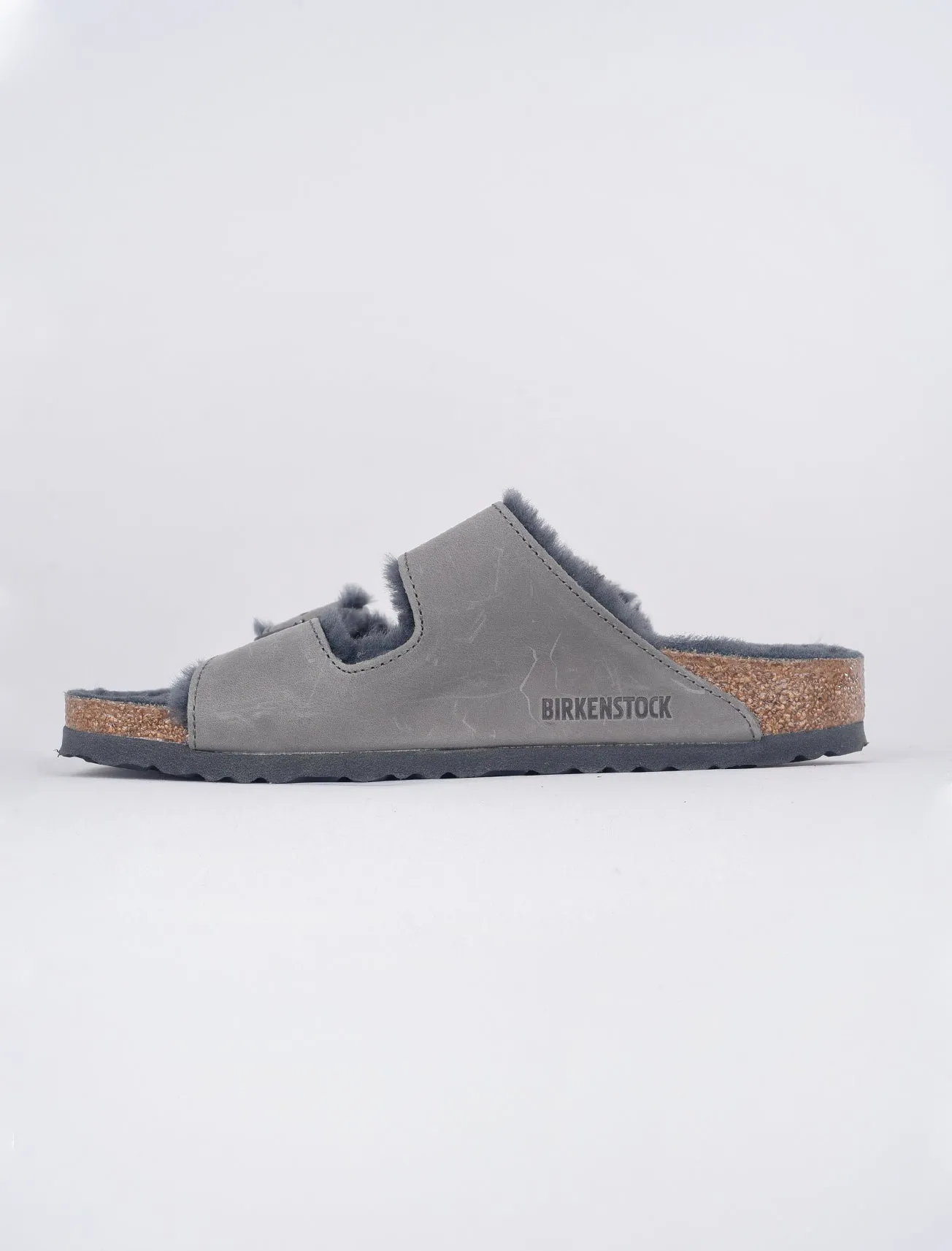 Arizona Shearling Sandal, Iron Oil