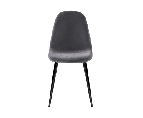 Artiss Dining Chairs Grey Velvet Set of 4 Nova