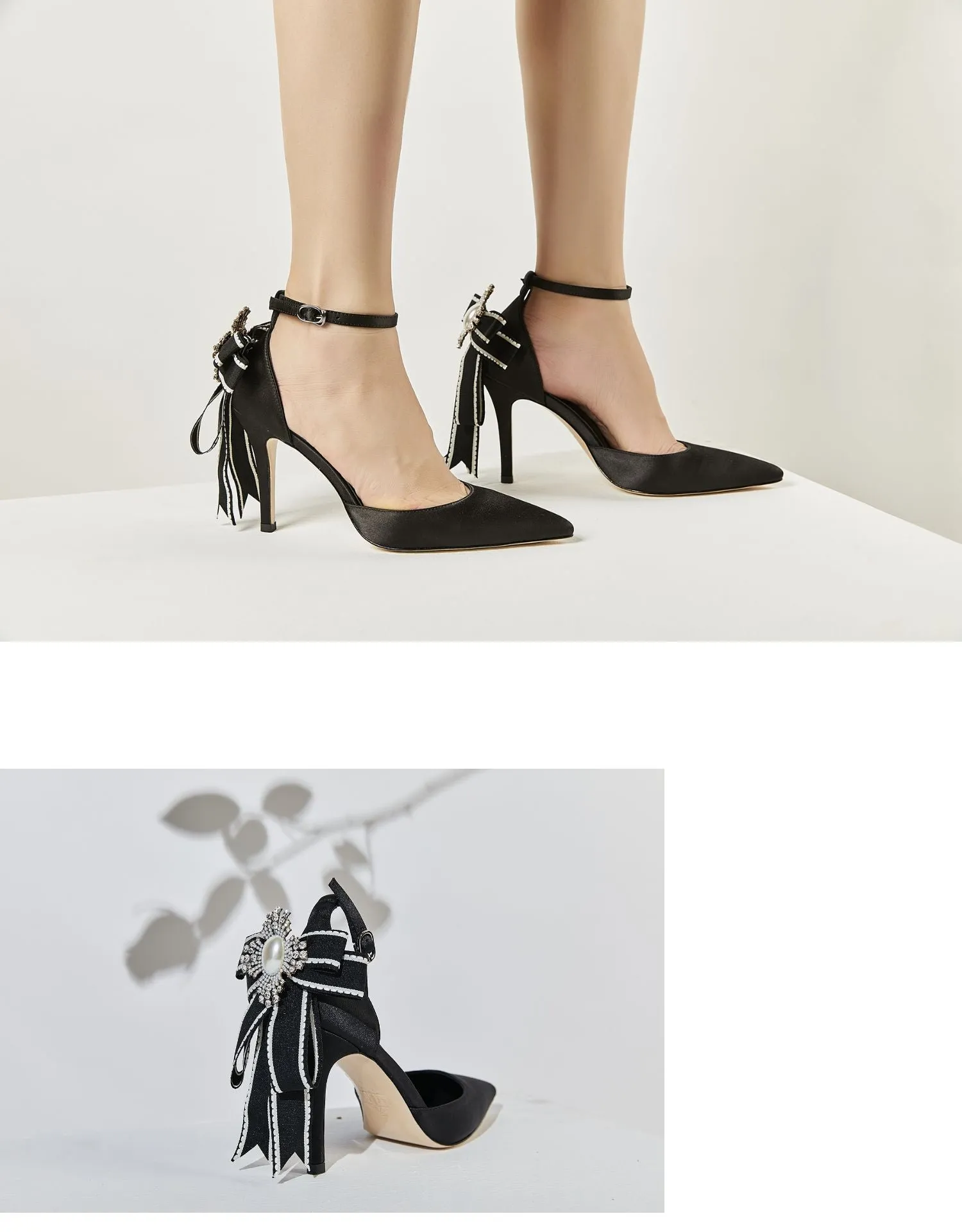 B-FEI  British bow retro sexy high-end elegant high-heeled sandals pumps - Bola