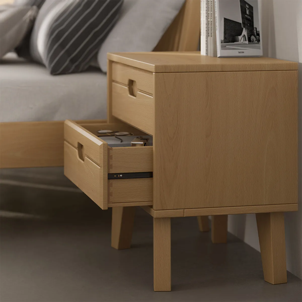 Ballet 2 Drawer Bedside Table