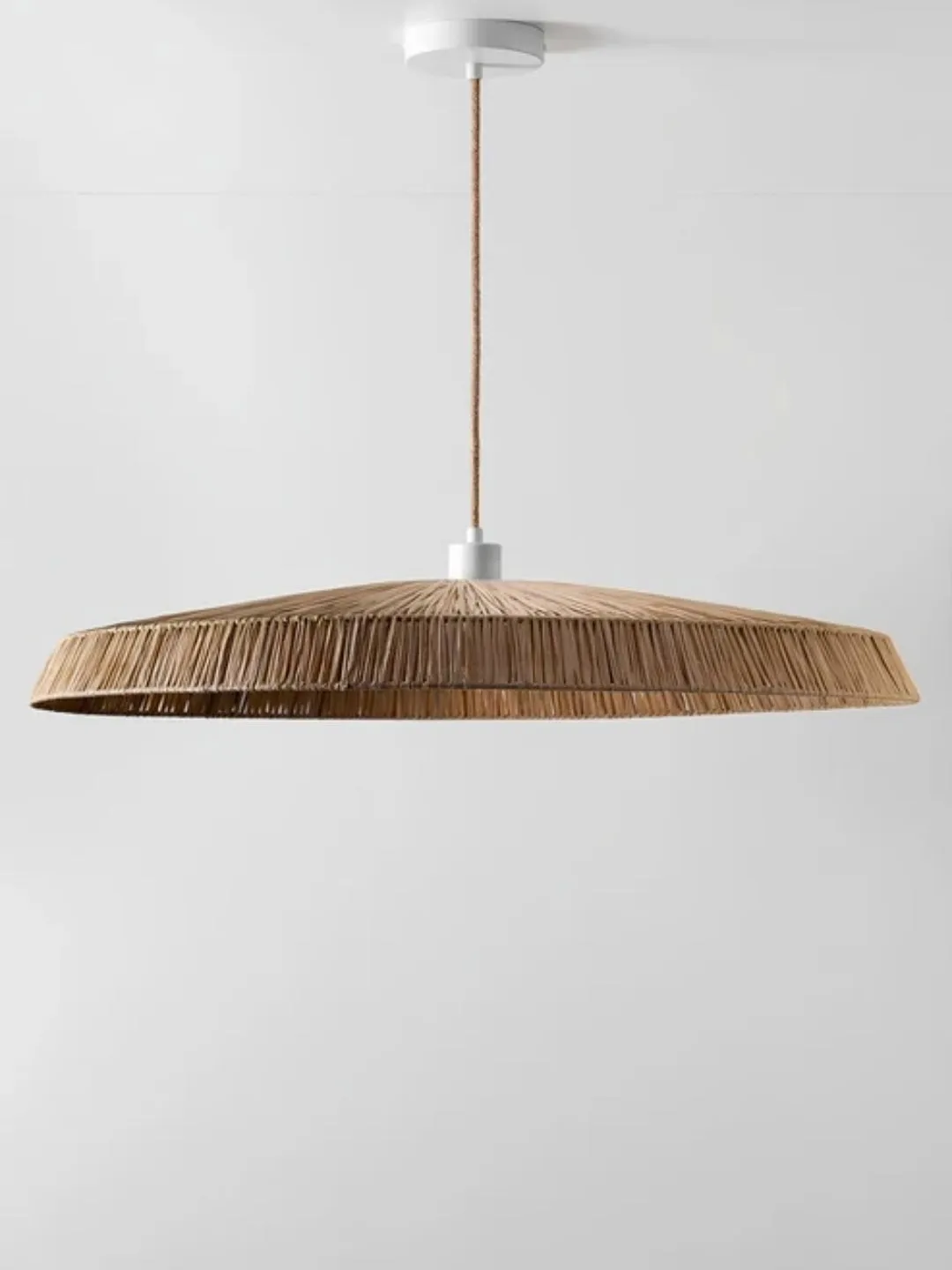 Bamboo Hanging lamp for Living Room | Rattan Pendant light | Cane ceiling light - Kaia