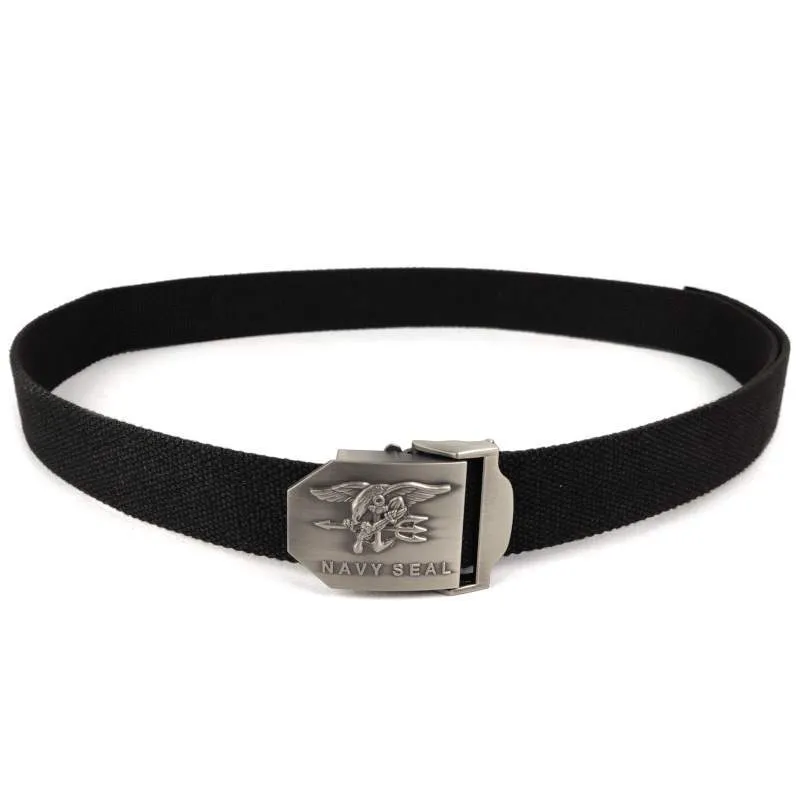 Black Navy SEAL Web Belt