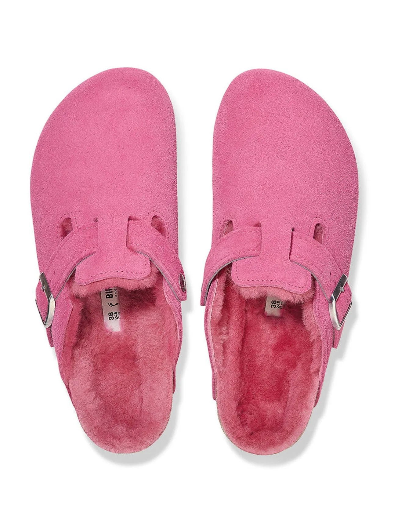 Boston Shearling Clog, Fuchsia