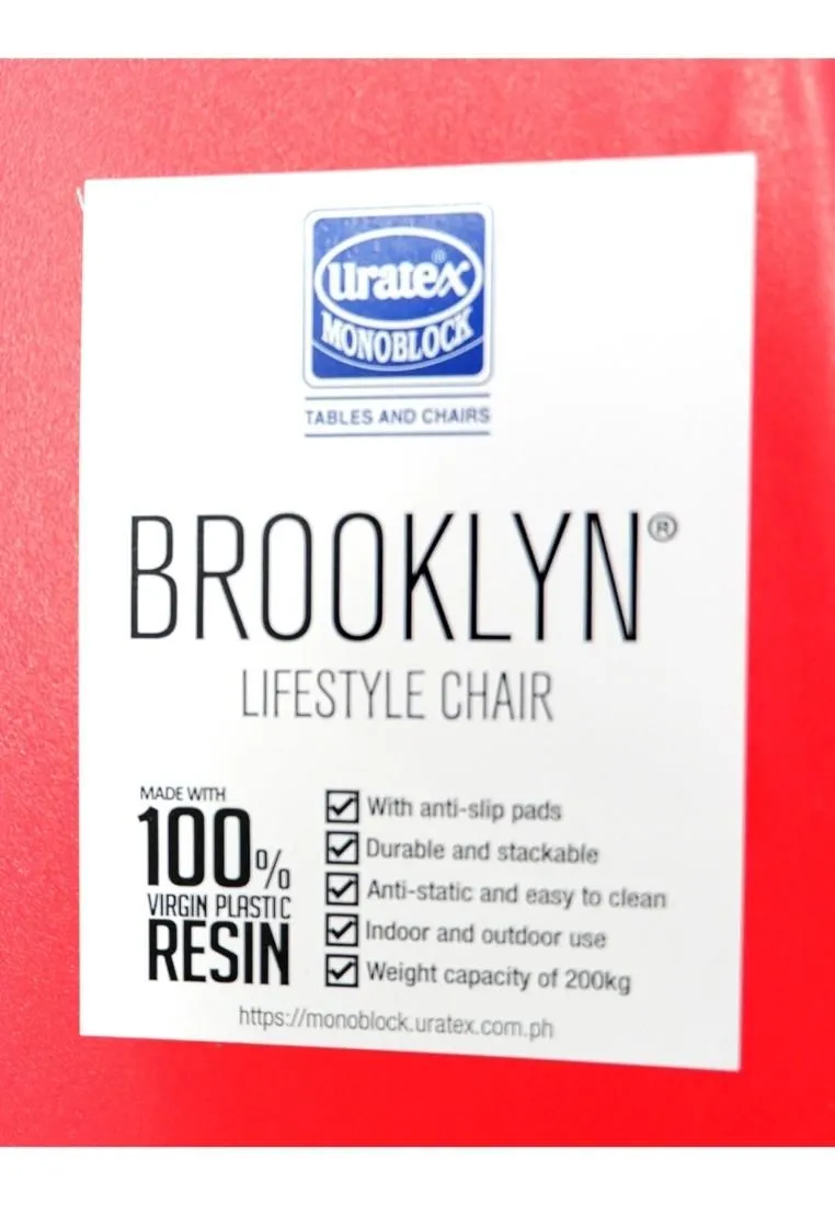 Brooklyn Plastic Chair - 41 x 43 x 82cm