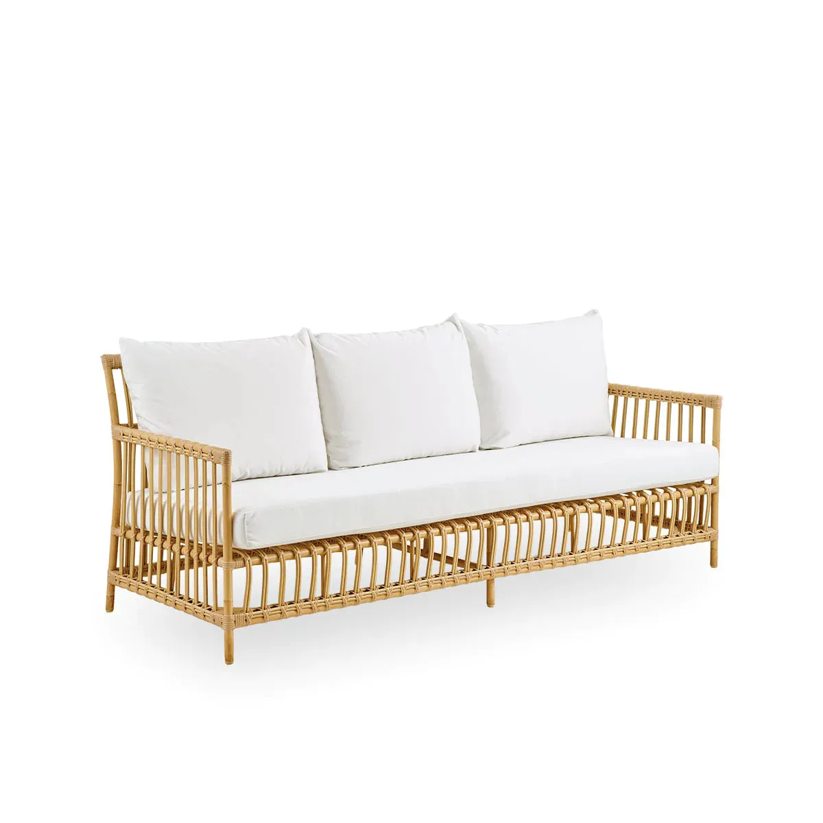 Cane Outdoor Sofa | Cane garden sofa - Rebecca