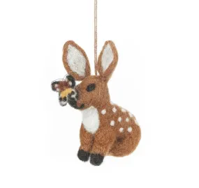 Decoration: Handmade Felt Flora The Fawn