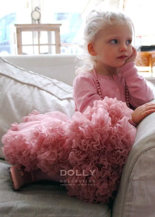 DOLLY by Le Petit Tom ® ISABELLA PINK pettiskirt rose & dusty pink