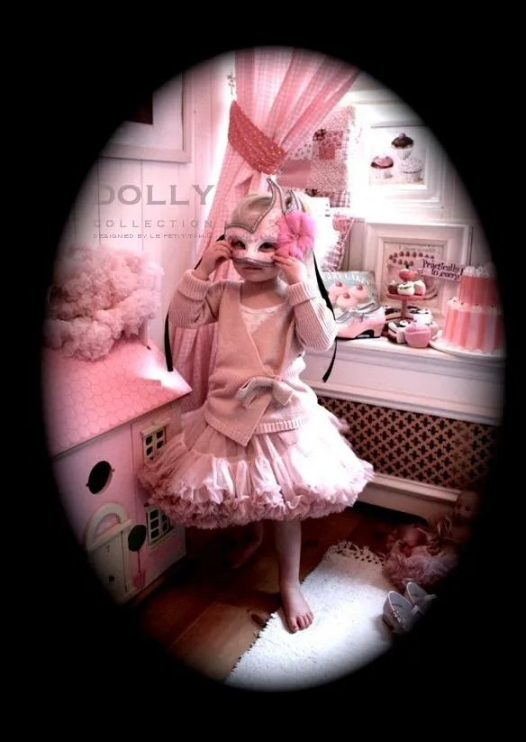 DOLLY by Le Petit Tom ® ISABELLA PINK pettiskirt rose & dusty pink