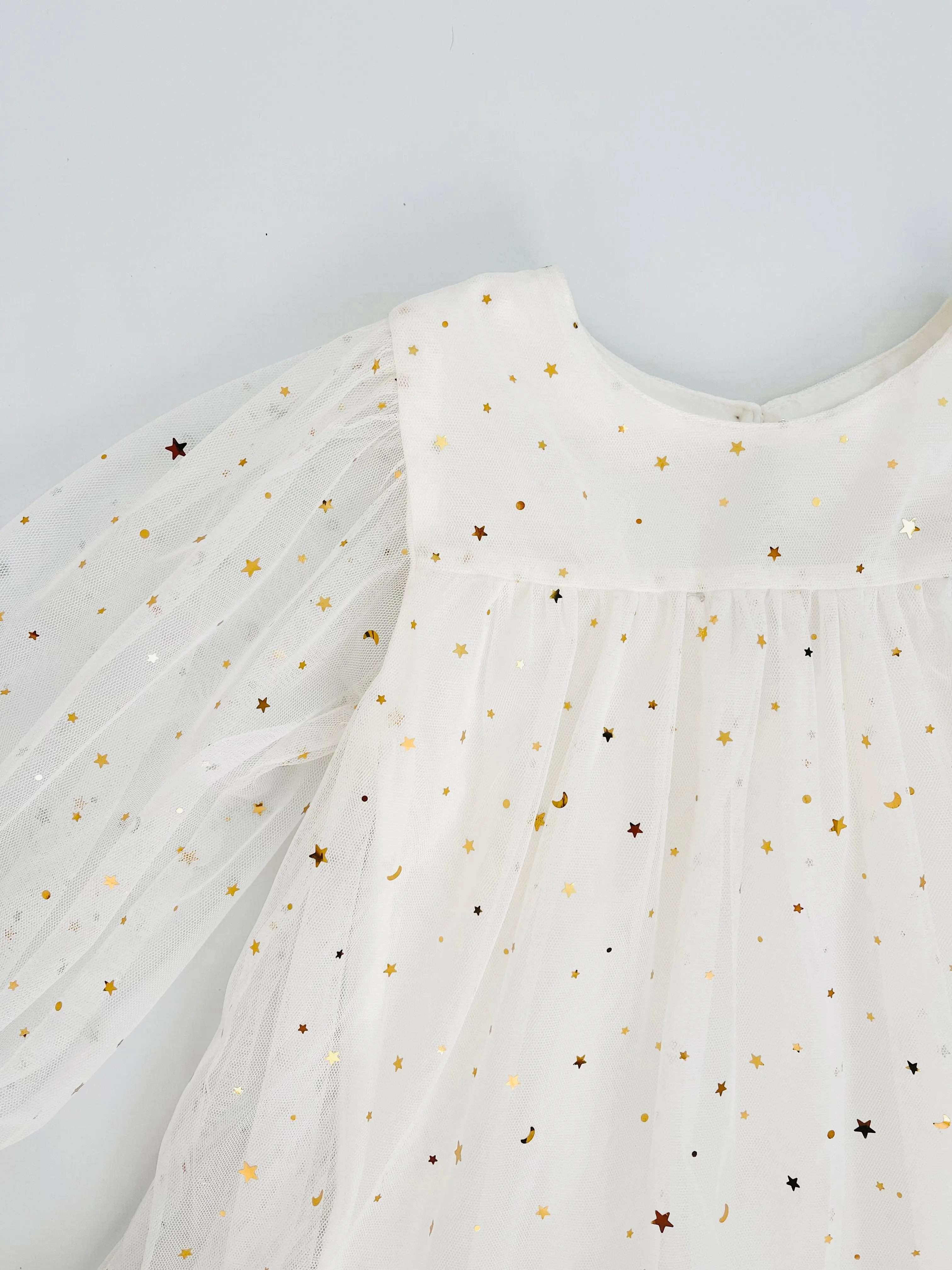 DOLLY® STARS & MOON ⭐️ 🌙 TULLE EMPRESS DRESS white