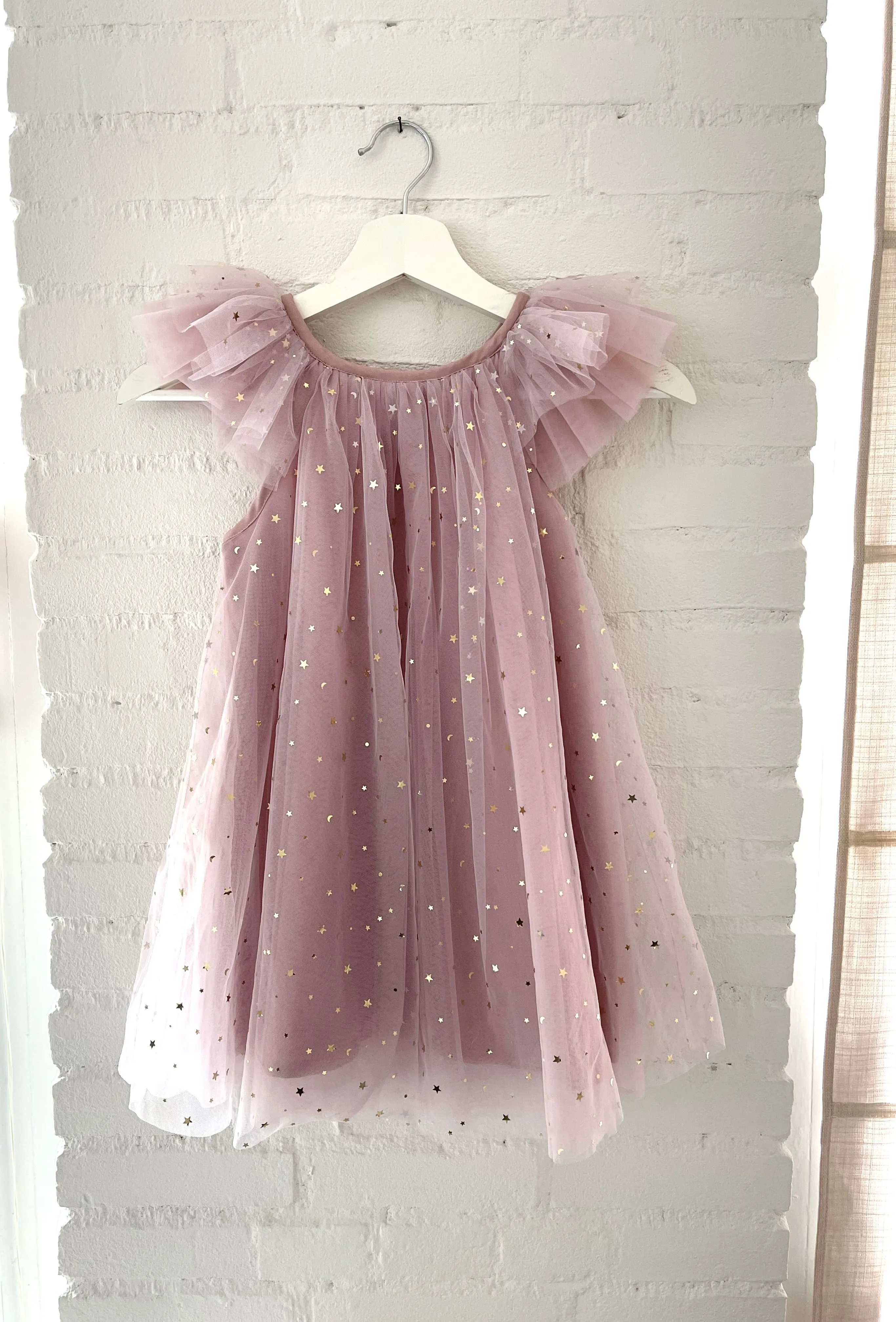 DOLLY® STARS & MOON ⭐️ 🌙 TULLE FAIRY DRESS dusty violet