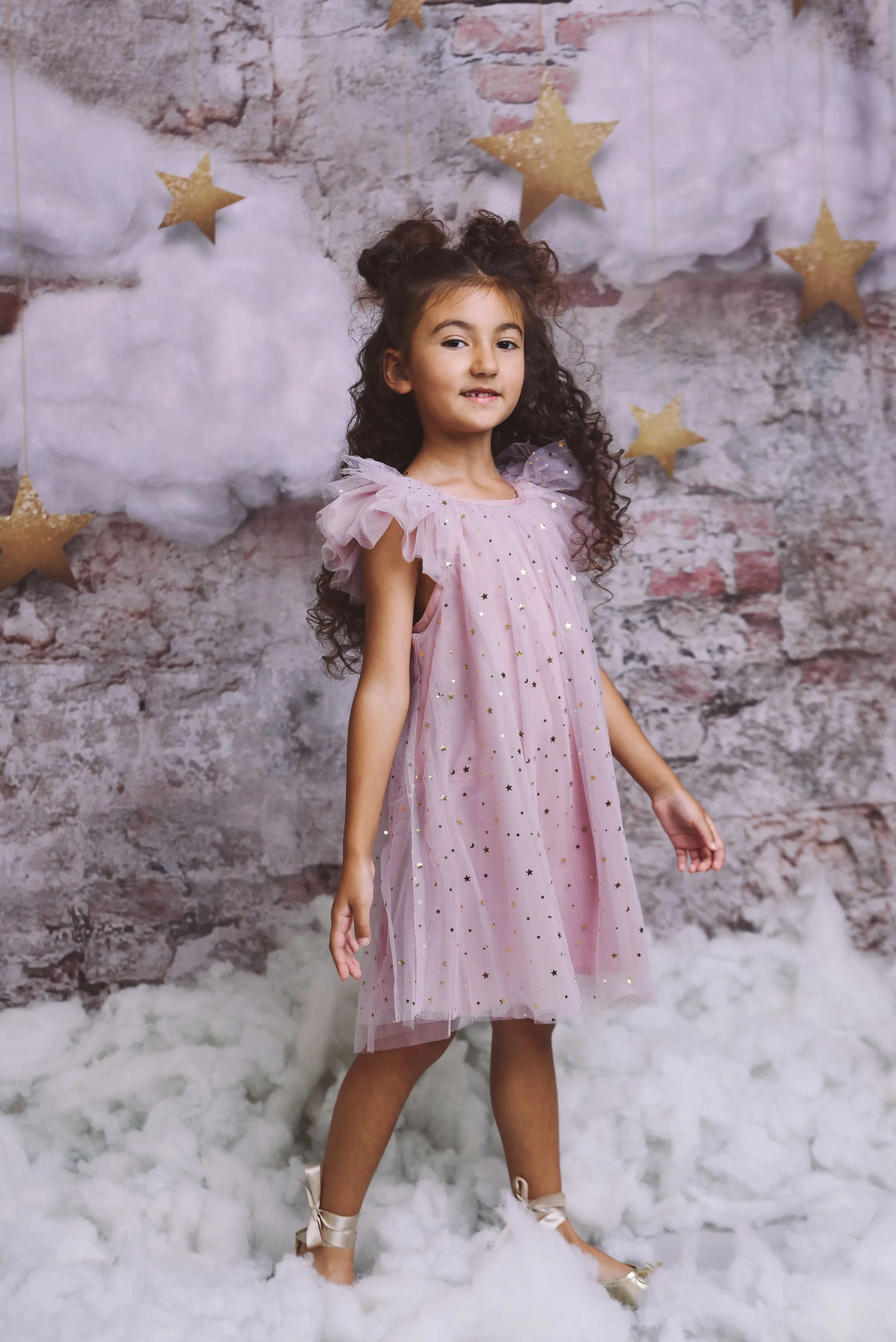 DOLLY® STARS & MOON ⭐️ 🌙 TULLE FAIRY DRESS dusty violet