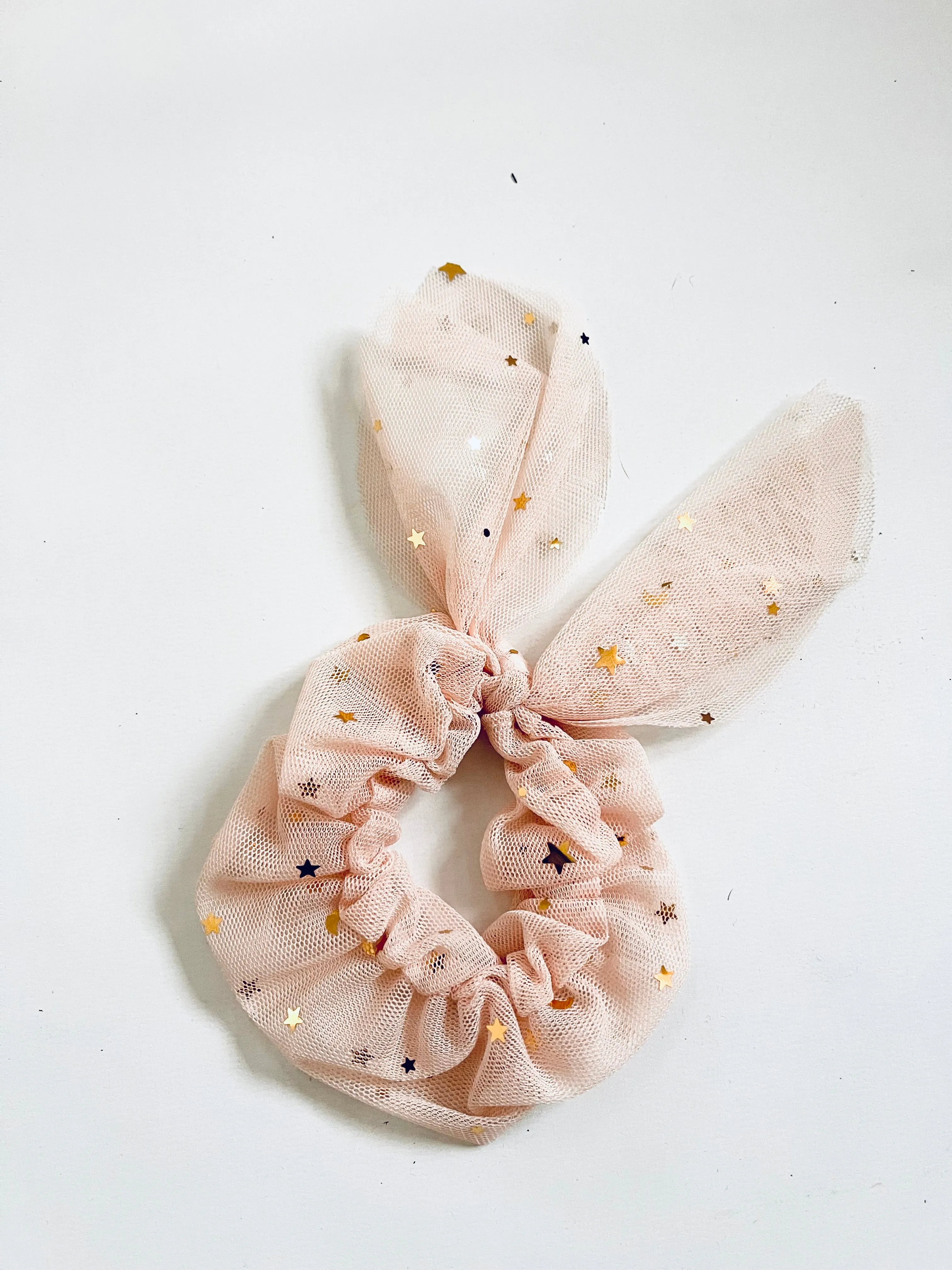 DOLLY® STARS & MOON ⭐️ 🌙 TULLE HAIR SCRUNCHIE ballet pink