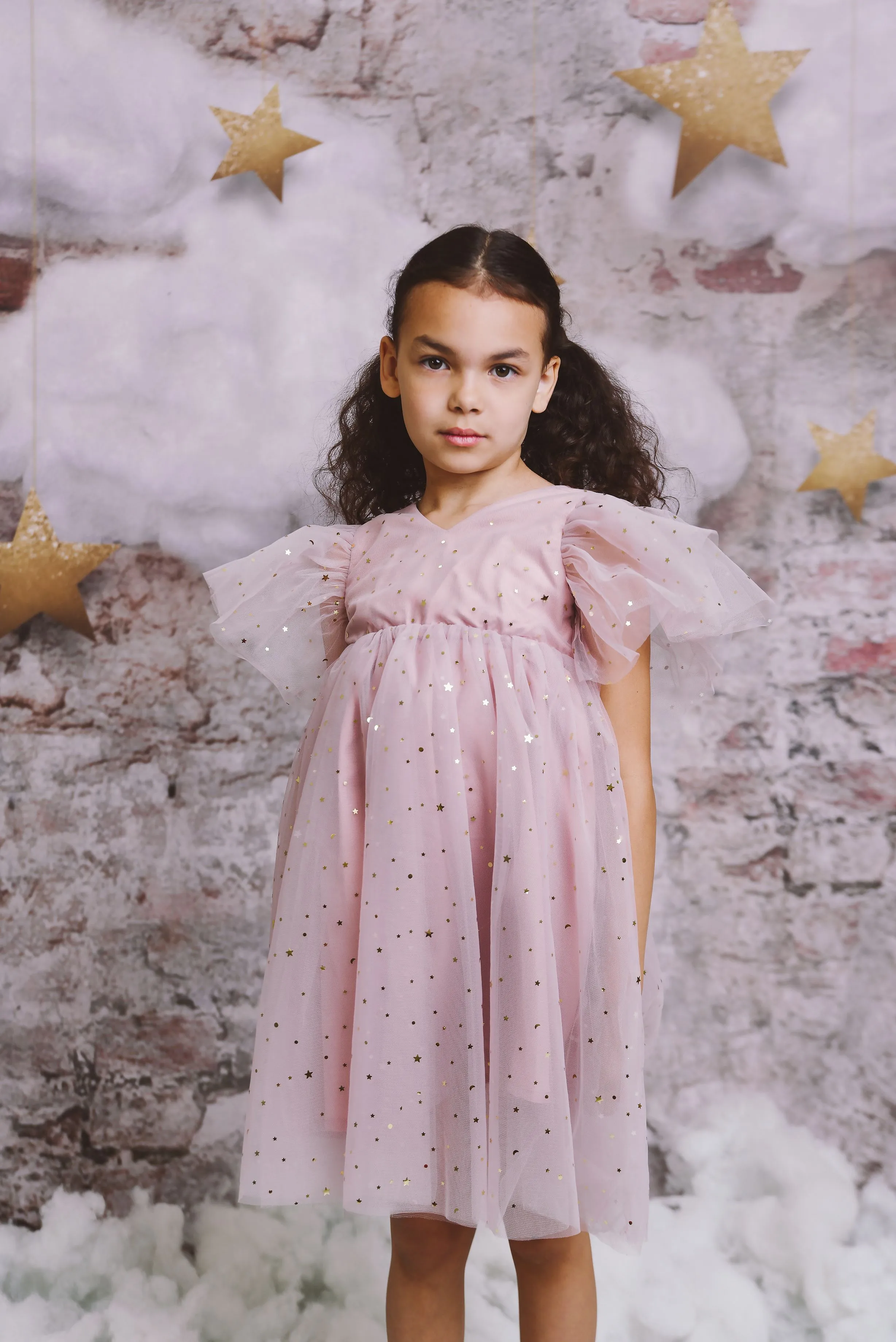 DOLLY ® STARS & MOON ⭐️ 🌙TULLE PRINCESS DRESS dusty violet