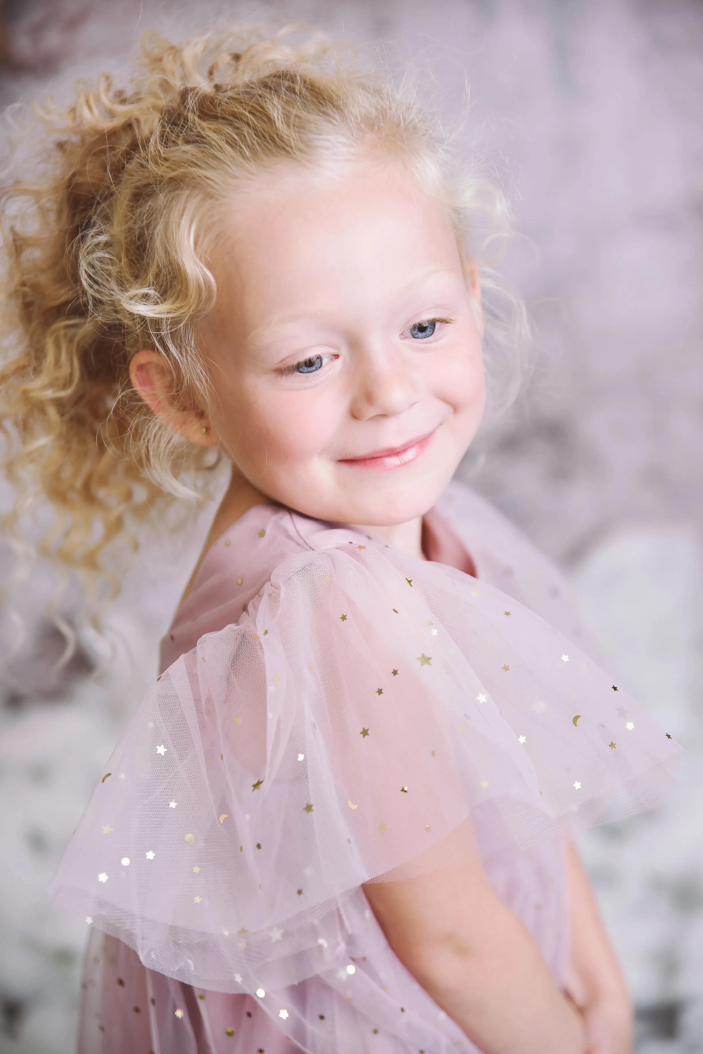 DOLLY ® STARS & MOON ⭐️ 🌙TULLE PRINCESS DRESS dusty violet