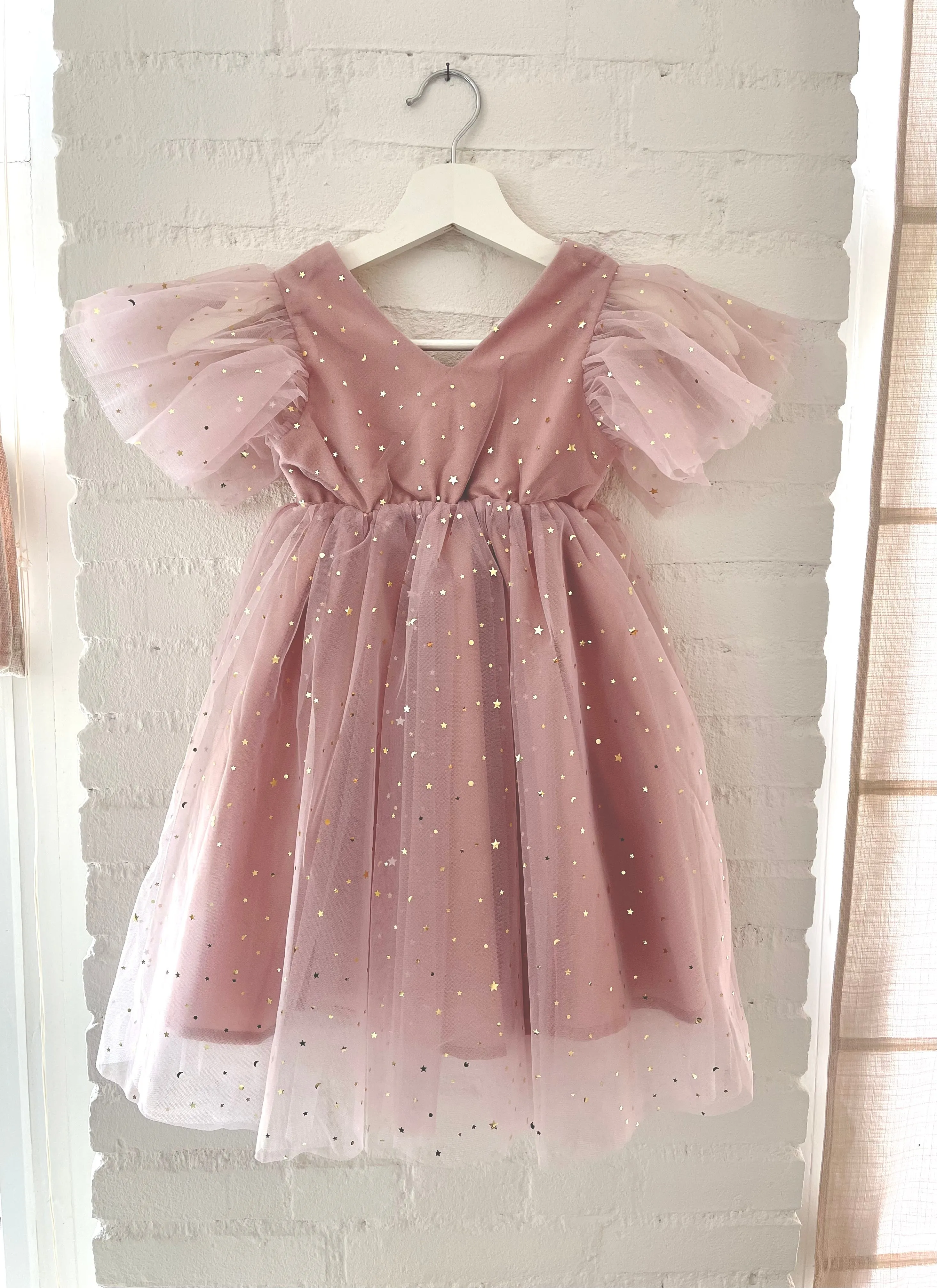 DOLLY ® STARS & MOON ⭐️ 🌙TULLE PRINCESS DRESS dusty violet