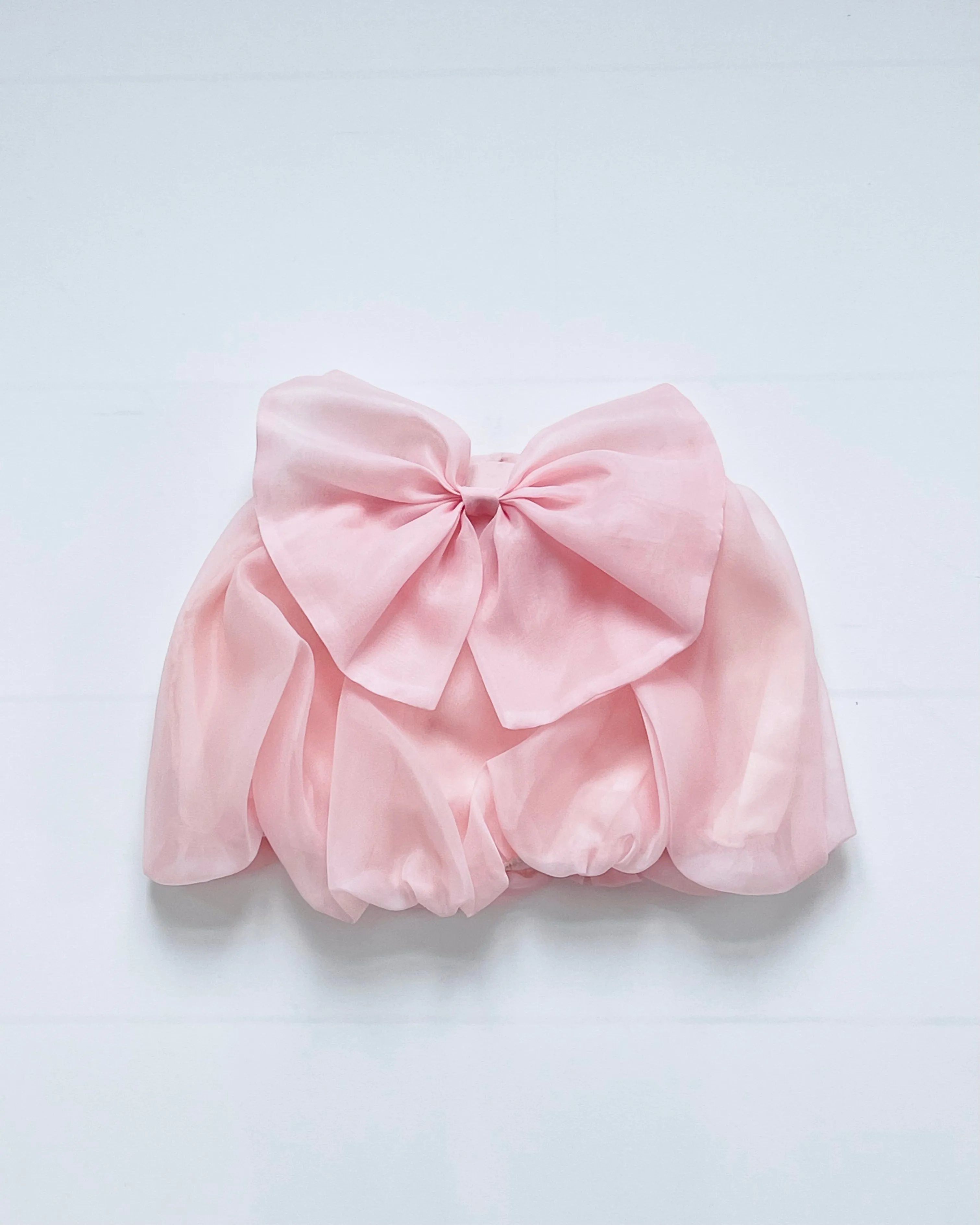 DOLLY WORLD BIG BOW PUFF BALLOON ORGANZA SKIRT dollypink