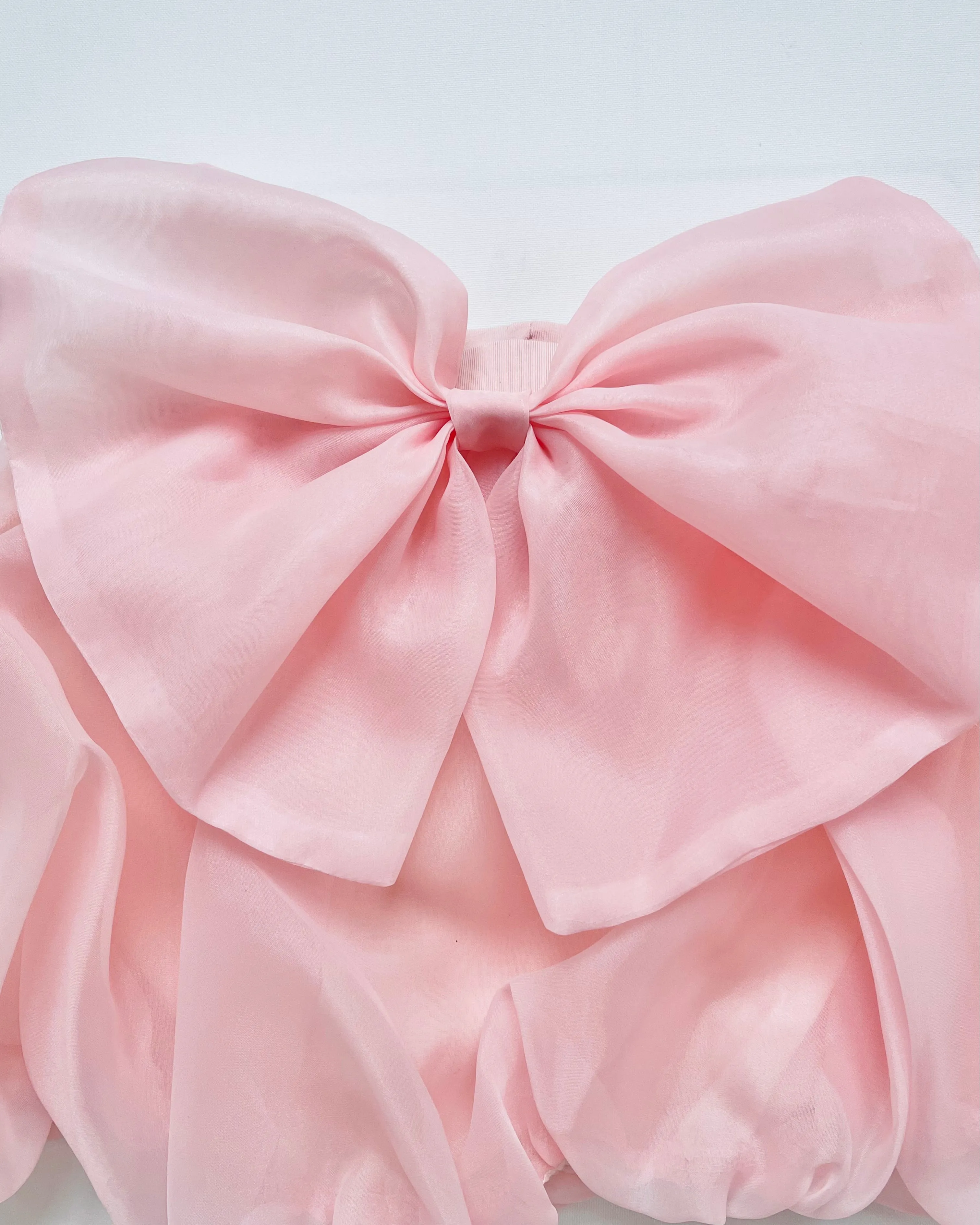 DOLLY WORLD BIG BOW PUFF BALLOON ORGANZA SKIRT dollypink