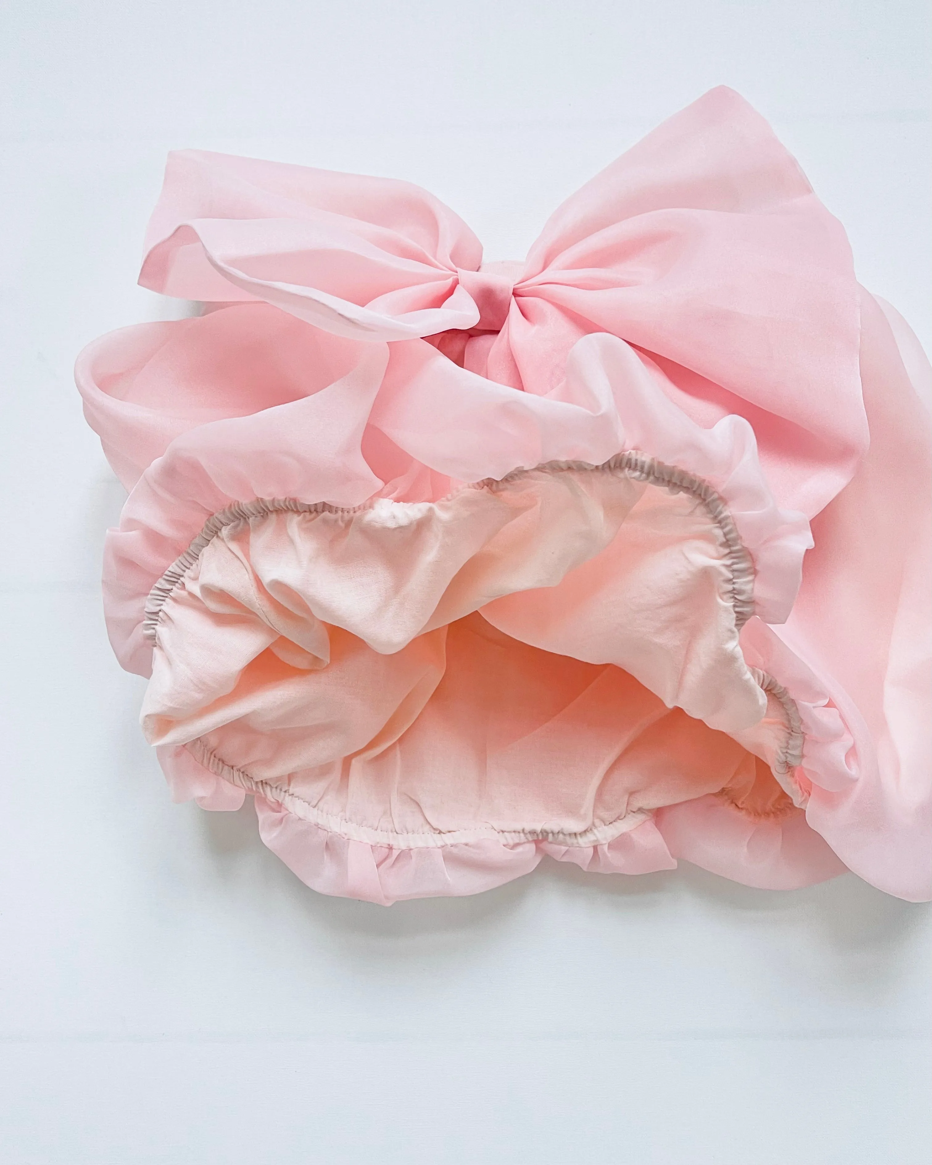 DOLLY WORLD BIG BOW PUFF BALLOON ORGANZA SKIRT dollypink