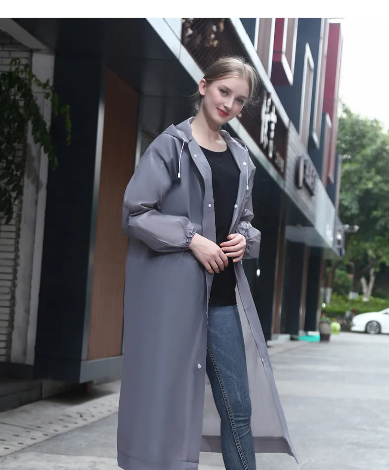 Fashionable Full Body EVA Raincoat with Waterproof and Thickened Design, HG0017