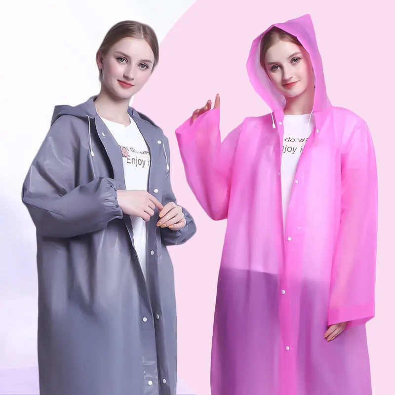 Fashionable Full Body EVA Raincoat with Waterproof and Thickened Design, HG0017