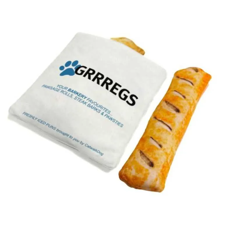 Grrregs Sausage Roll Dog Toy