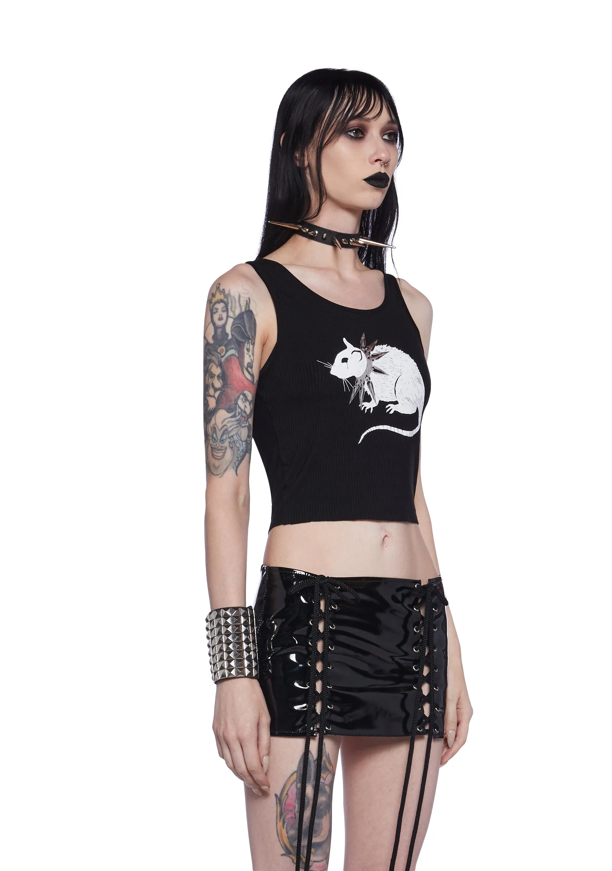 Gutter Punk Rat Graphic Tank