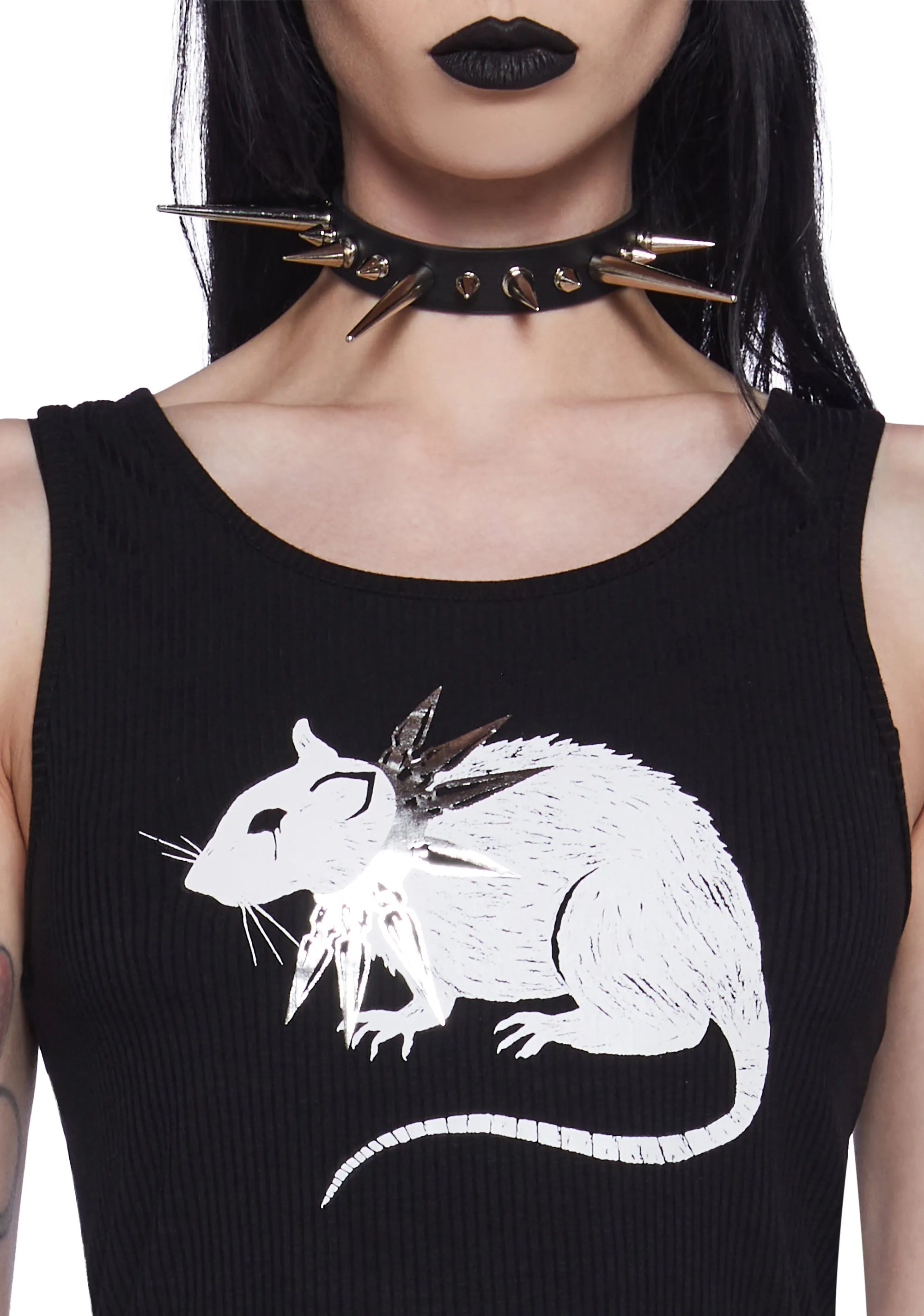 Gutter Punk Rat Graphic Tank