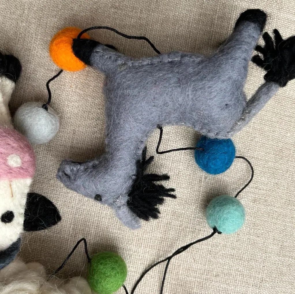 Handmade Felt Farm Animals String - Fairtrade