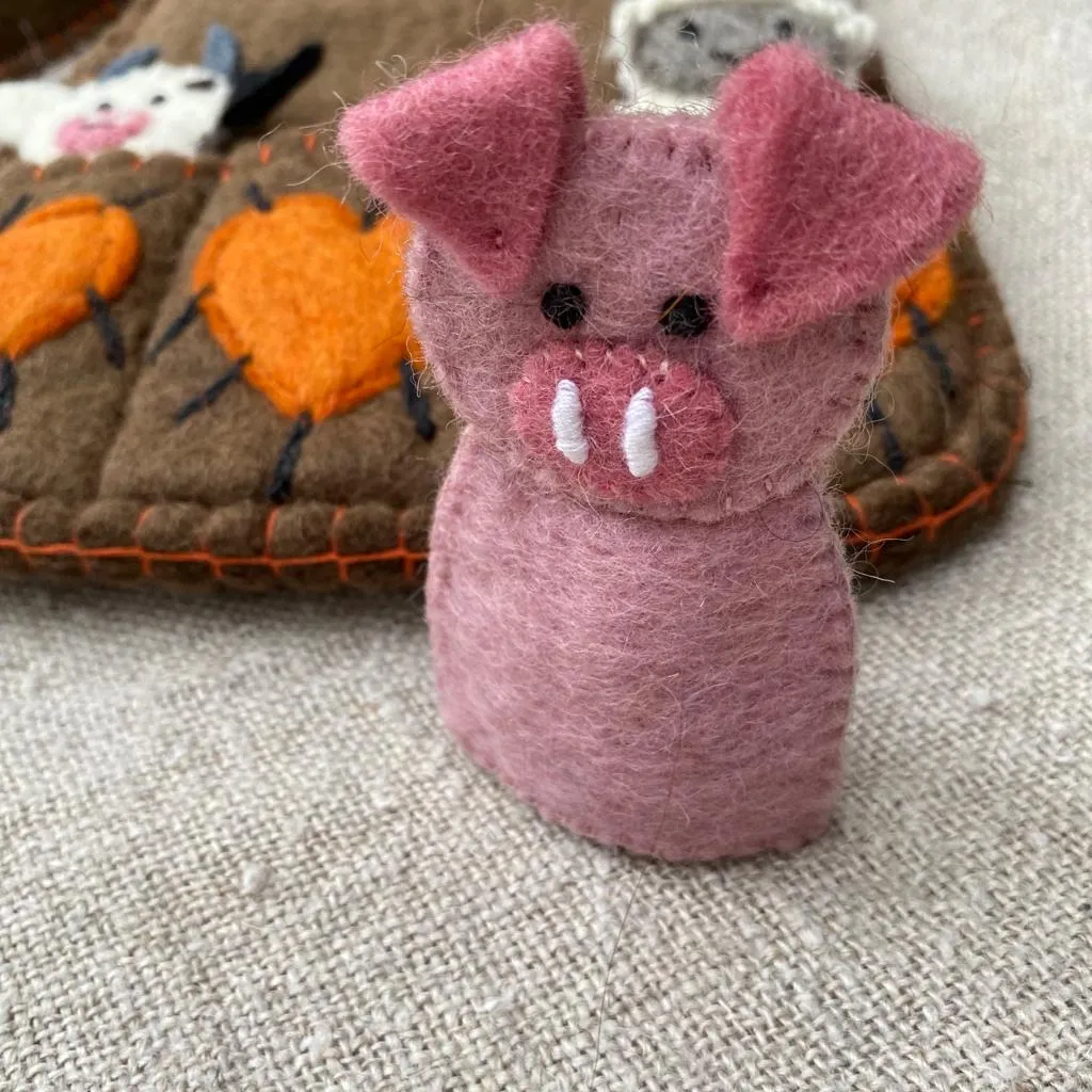 Handmade Puppet Bag - Farm Animals - Fairtrade