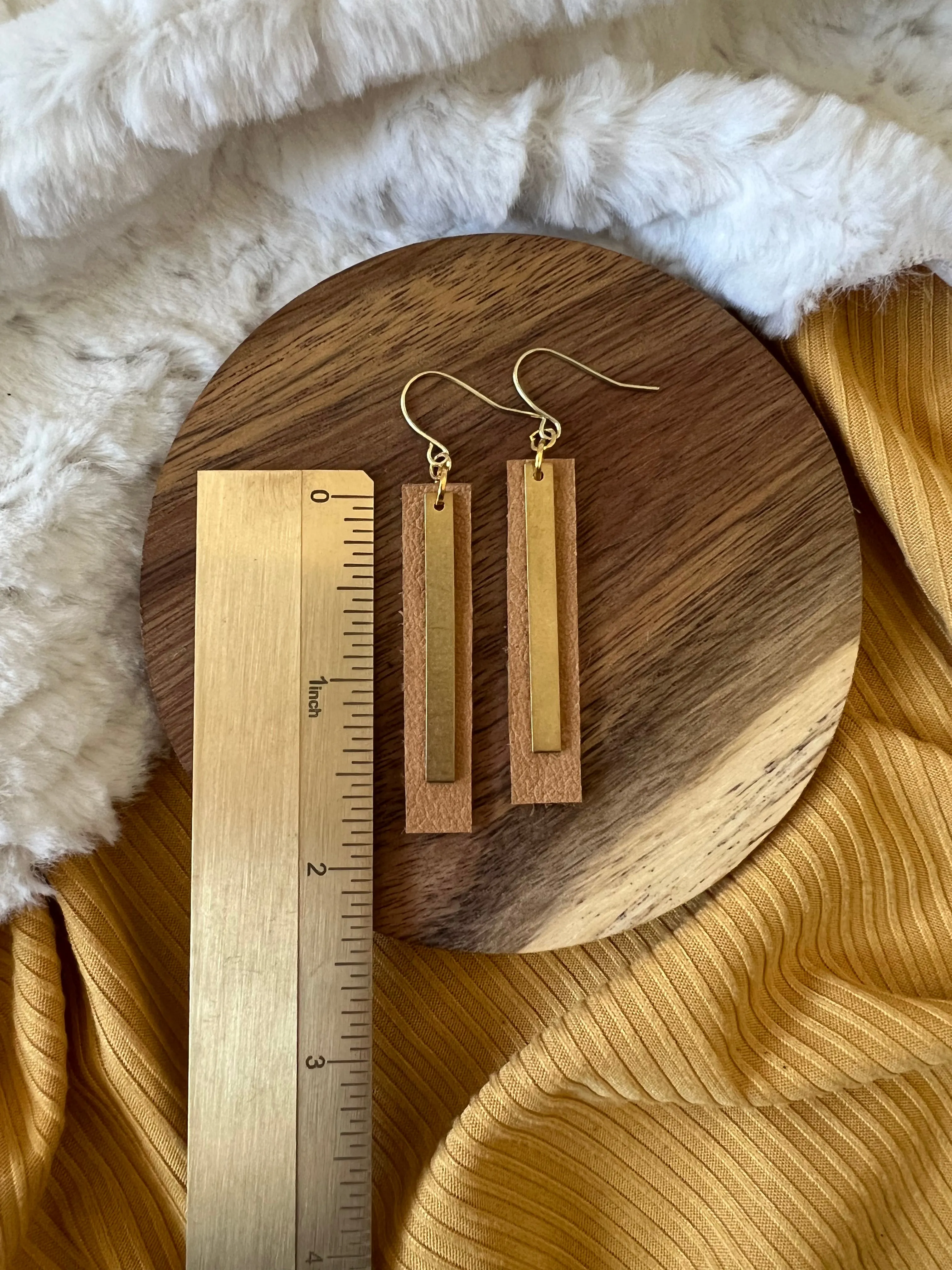 Horizon Leather Earrings