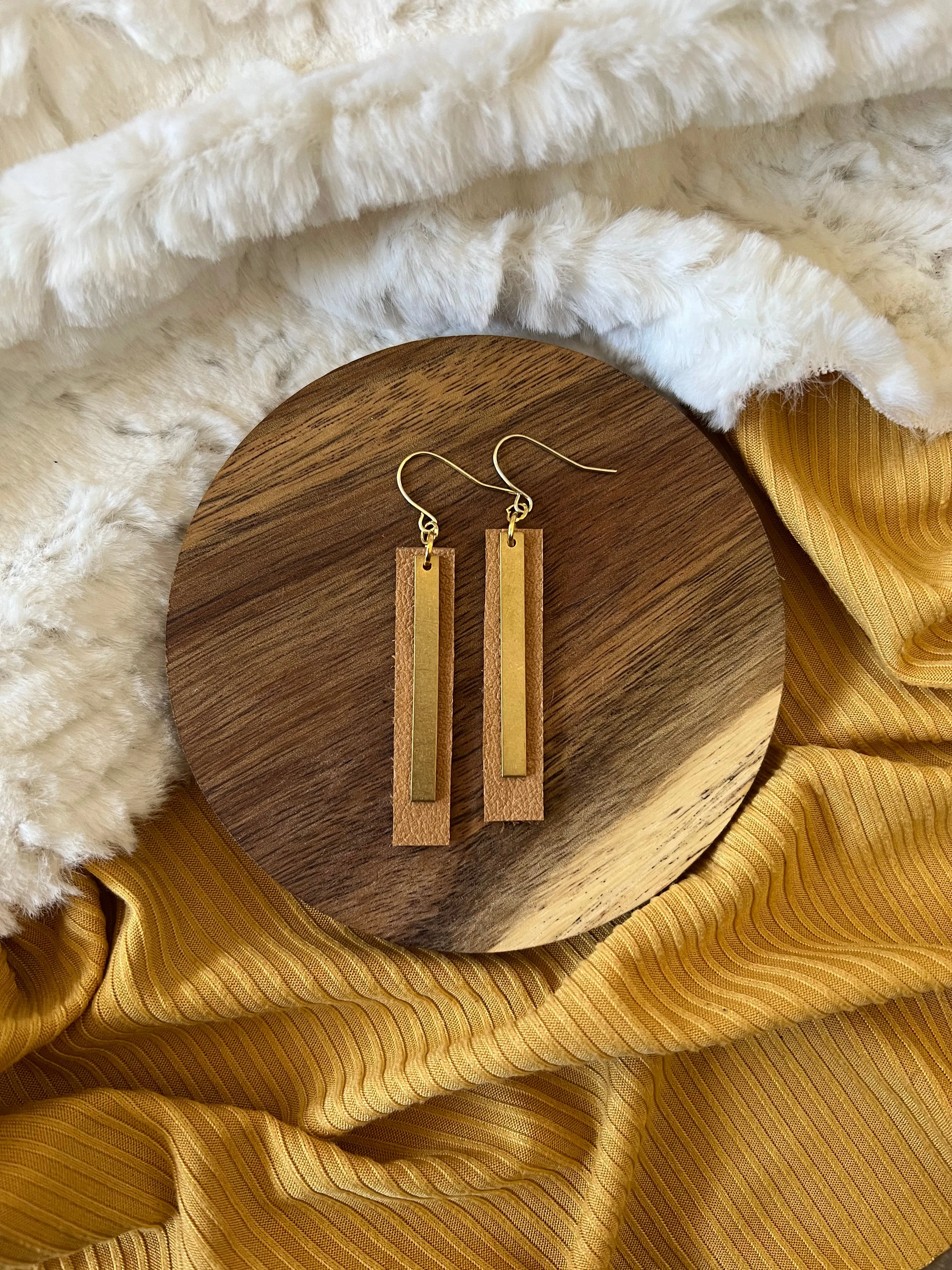 Horizon Leather Earrings