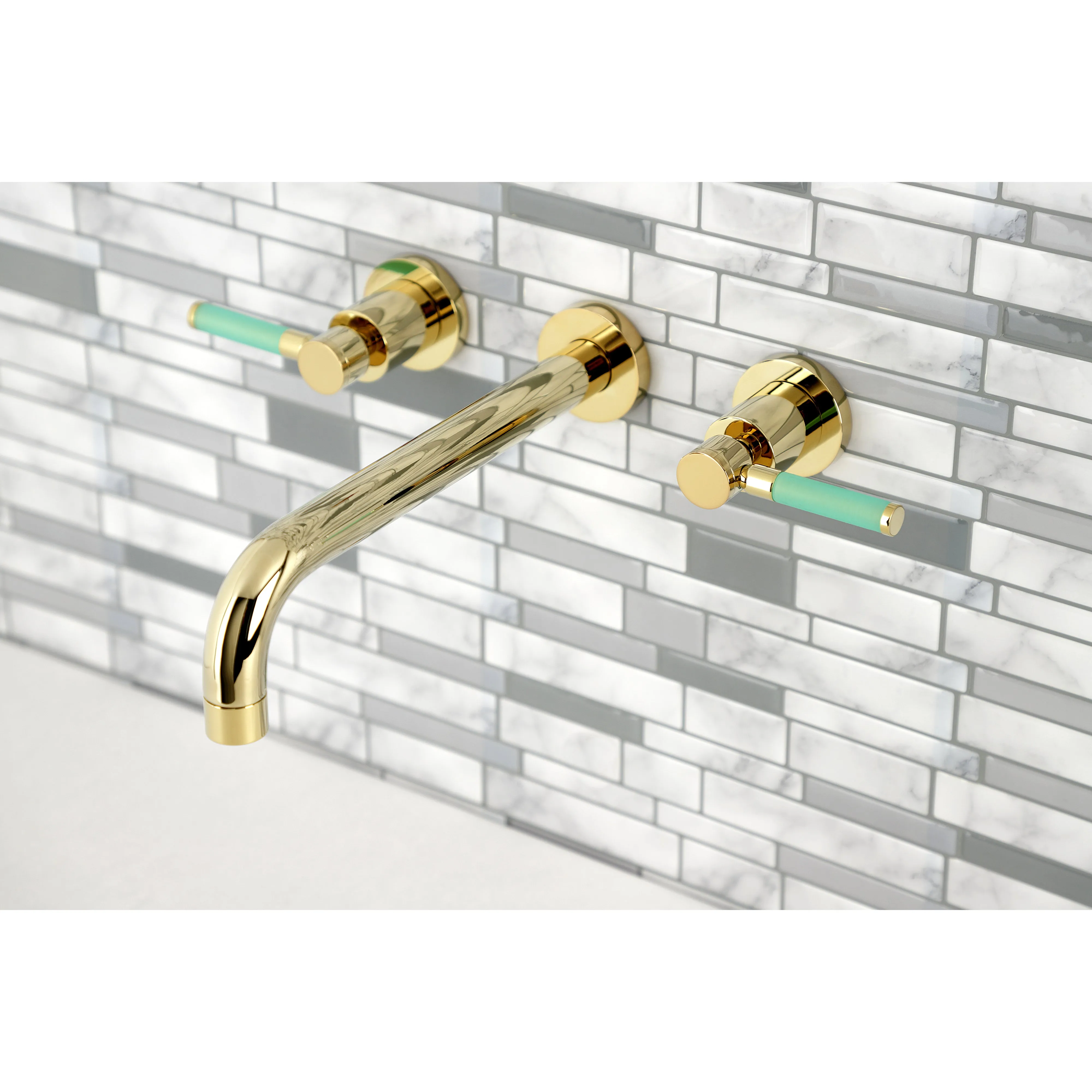 Kaiser Two-Handle Wall Mount Tub Faucet