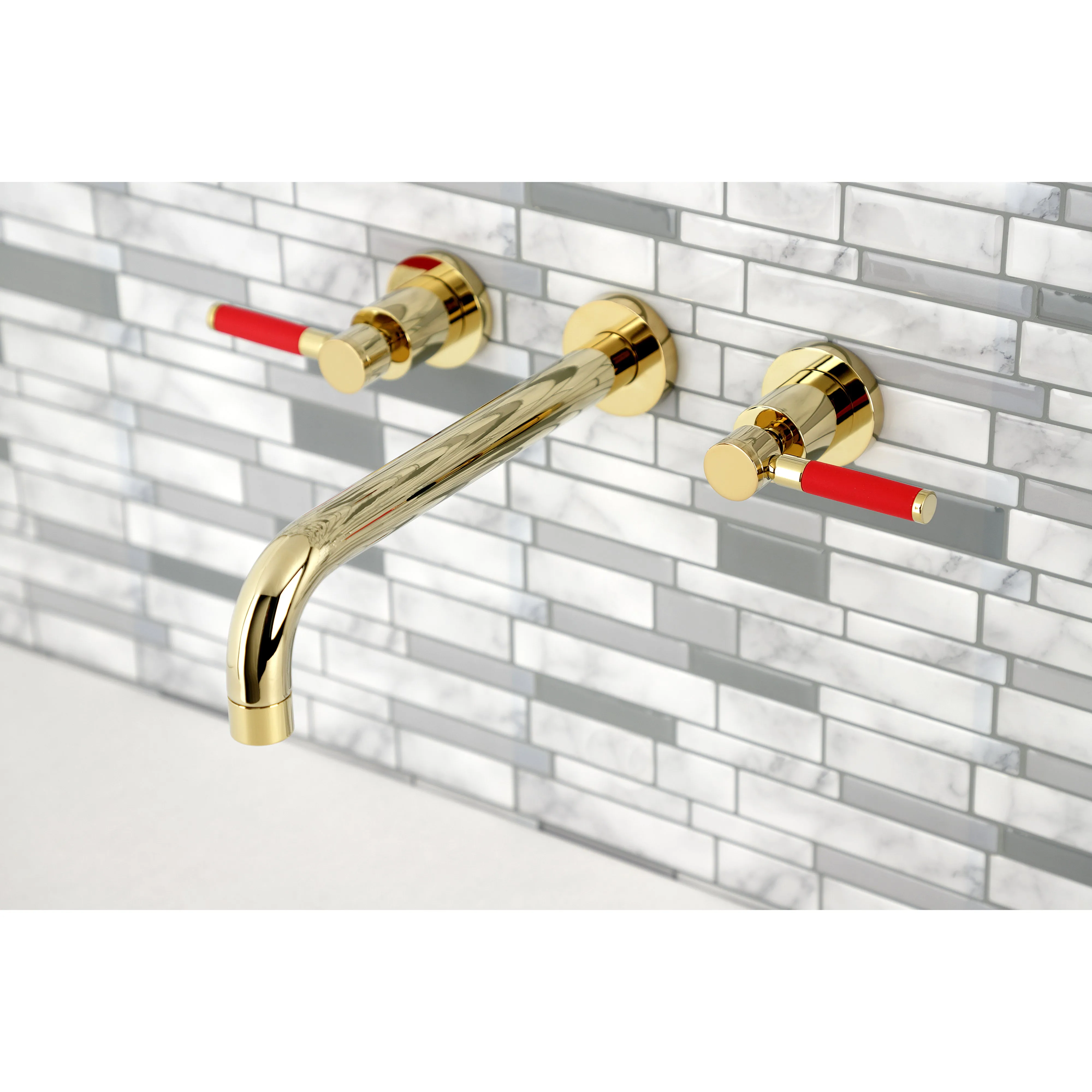 Kaiser Two-Handle Wall Mount Tub Faucet