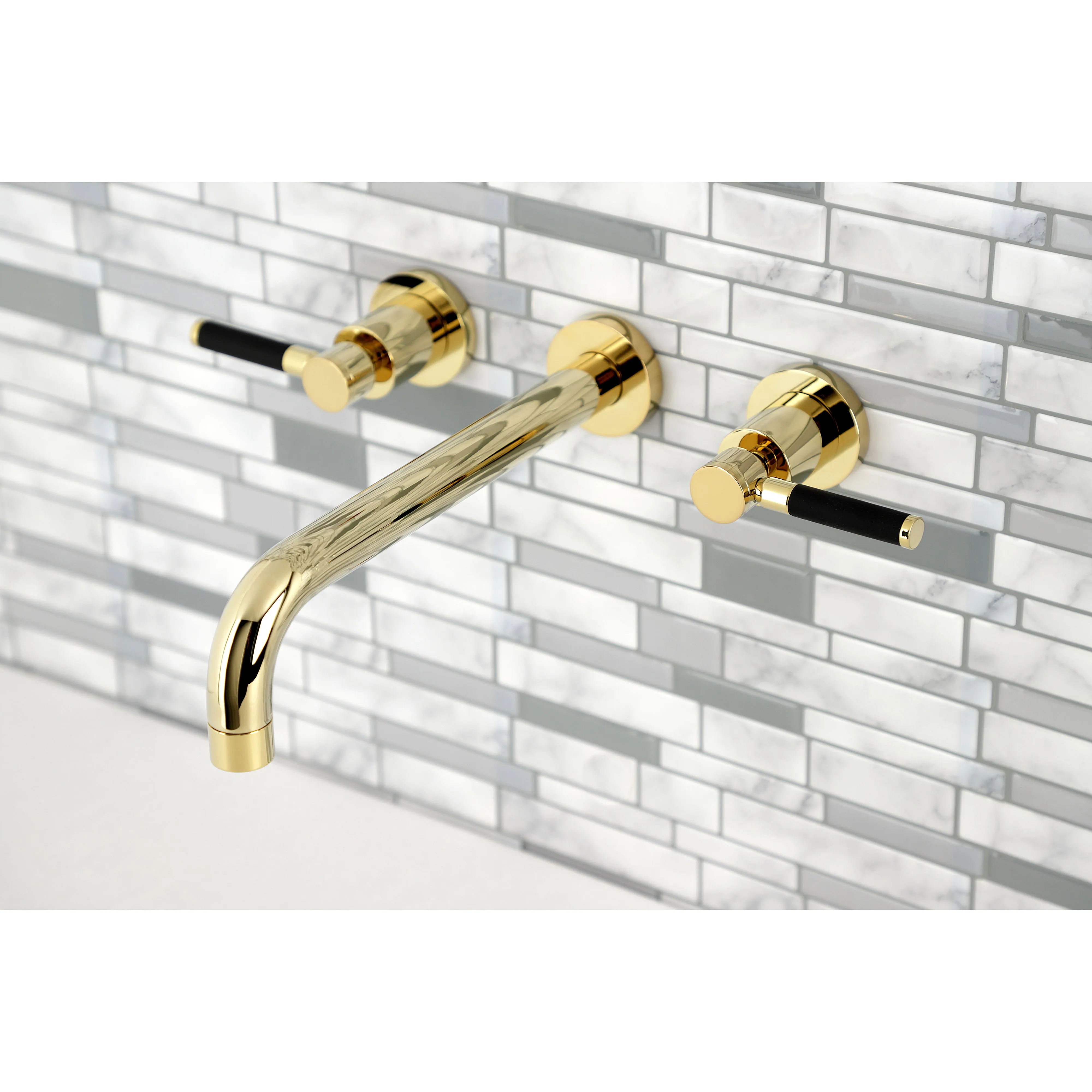 Kaiser Two-Handle Wall Mount Tub Faucet