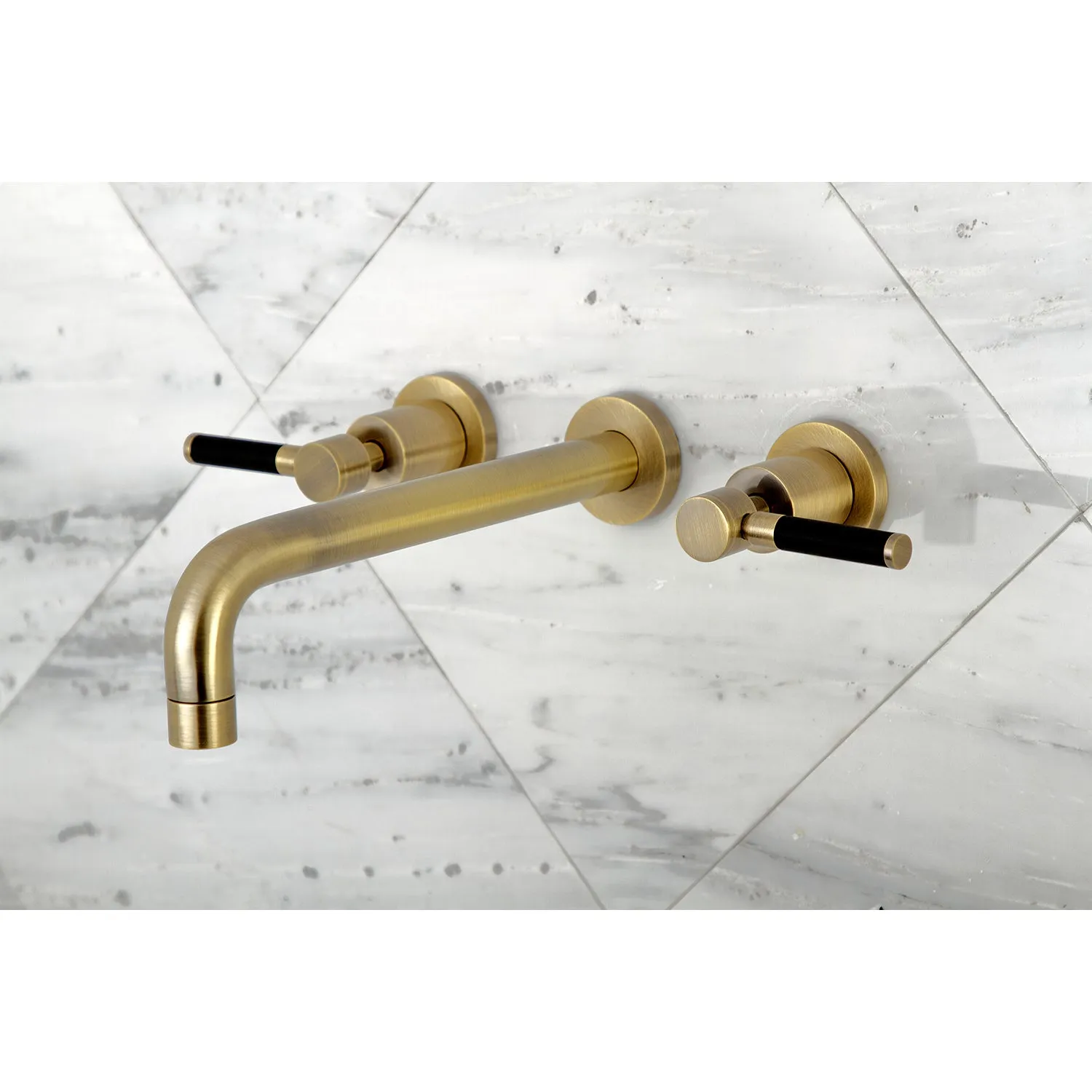 Kaiser Two-Handle Wall Mount Tub Faucet