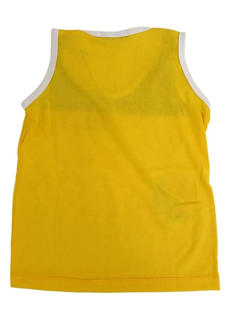 Landmark Short Set Sando 2-Tone Basketball Free - Throw Print - Mole/Yellow