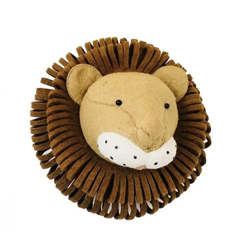 Large Felt Lion Head