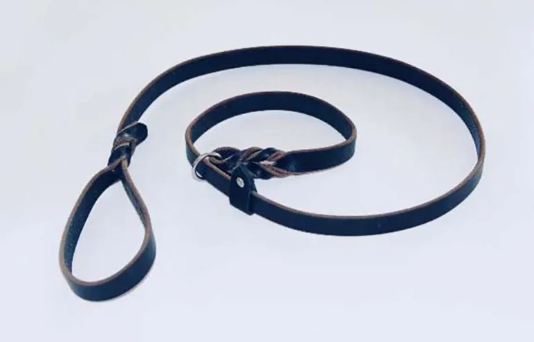 Leather 4' Slip Leash with Keeper