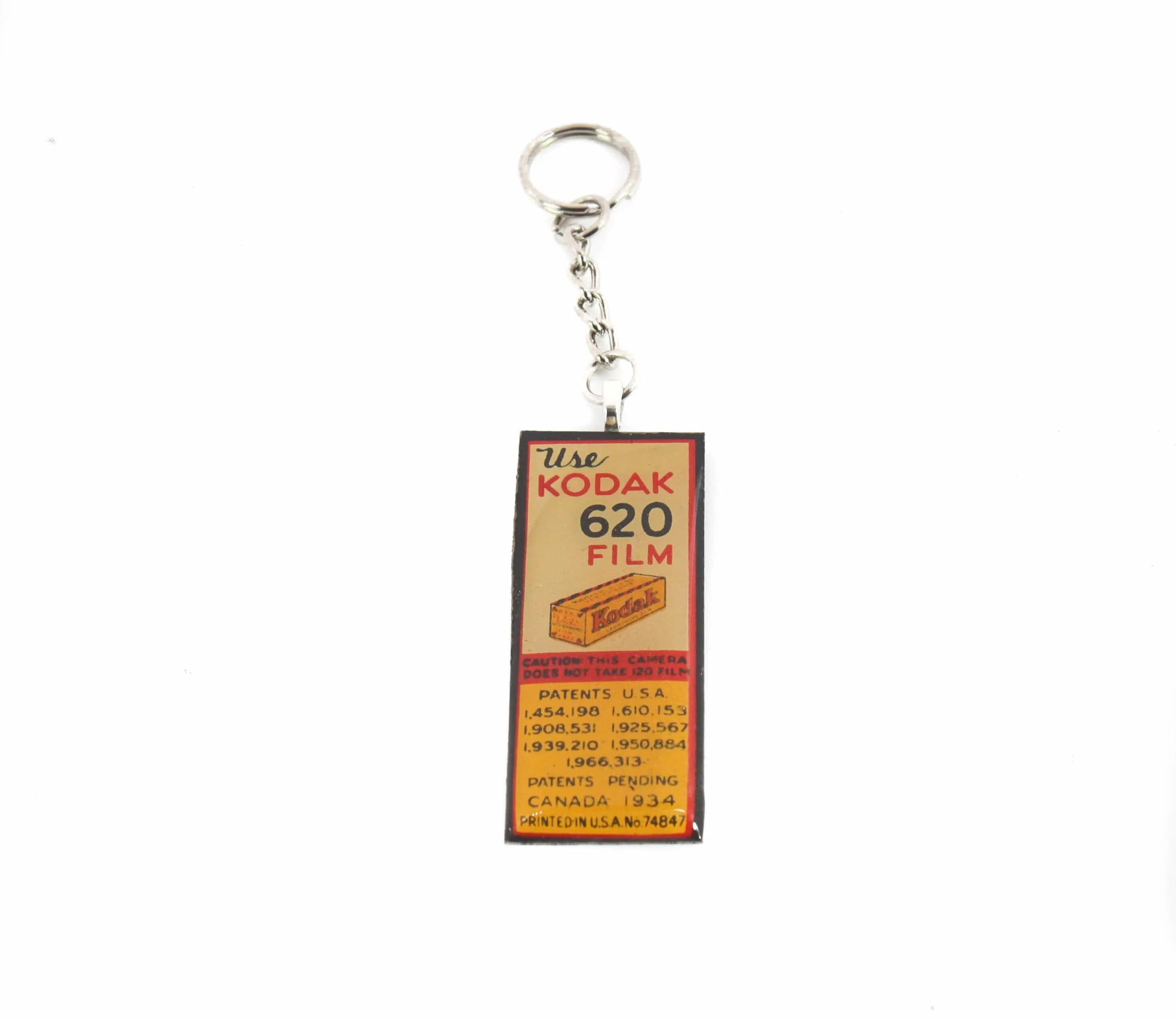 Long Vintage Kodak 620 Roll Film Keychain, unique gifts for him and her, Photographer gift