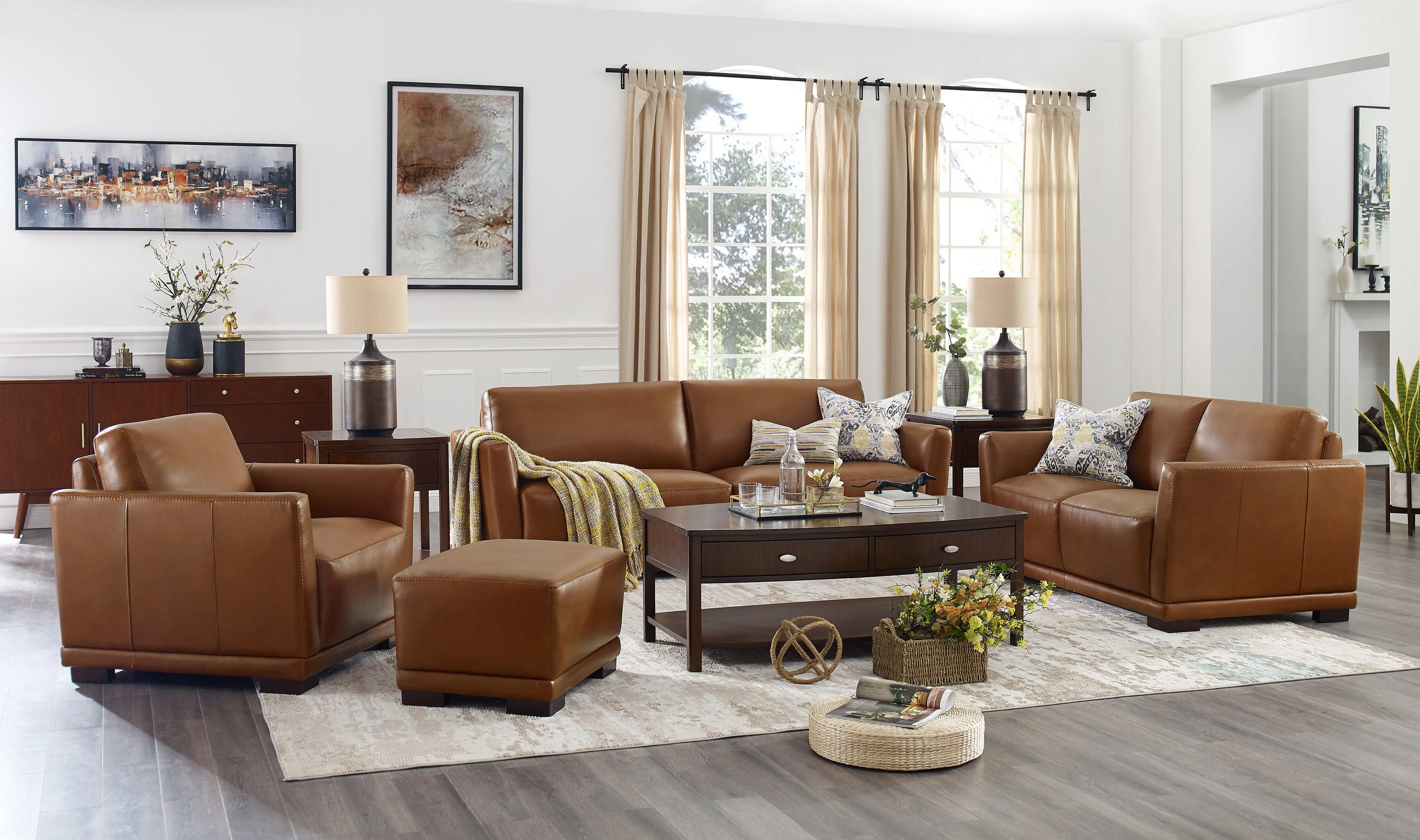 Mary Leather Sofa Collection