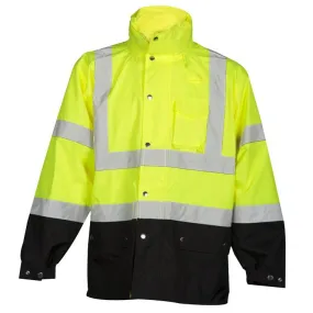 ML Kishigo Yellow RWJ102 Storm Cover Class 3 Rainwear Jacket