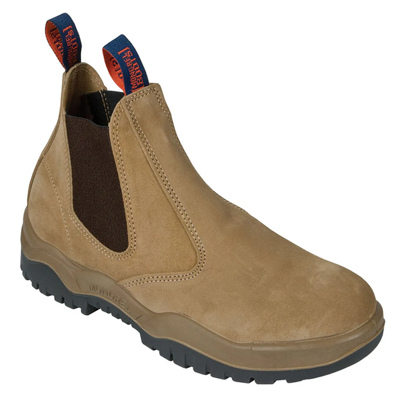 MONGREL 916040 Non-Safety Elastic Sided Boot - Wheat